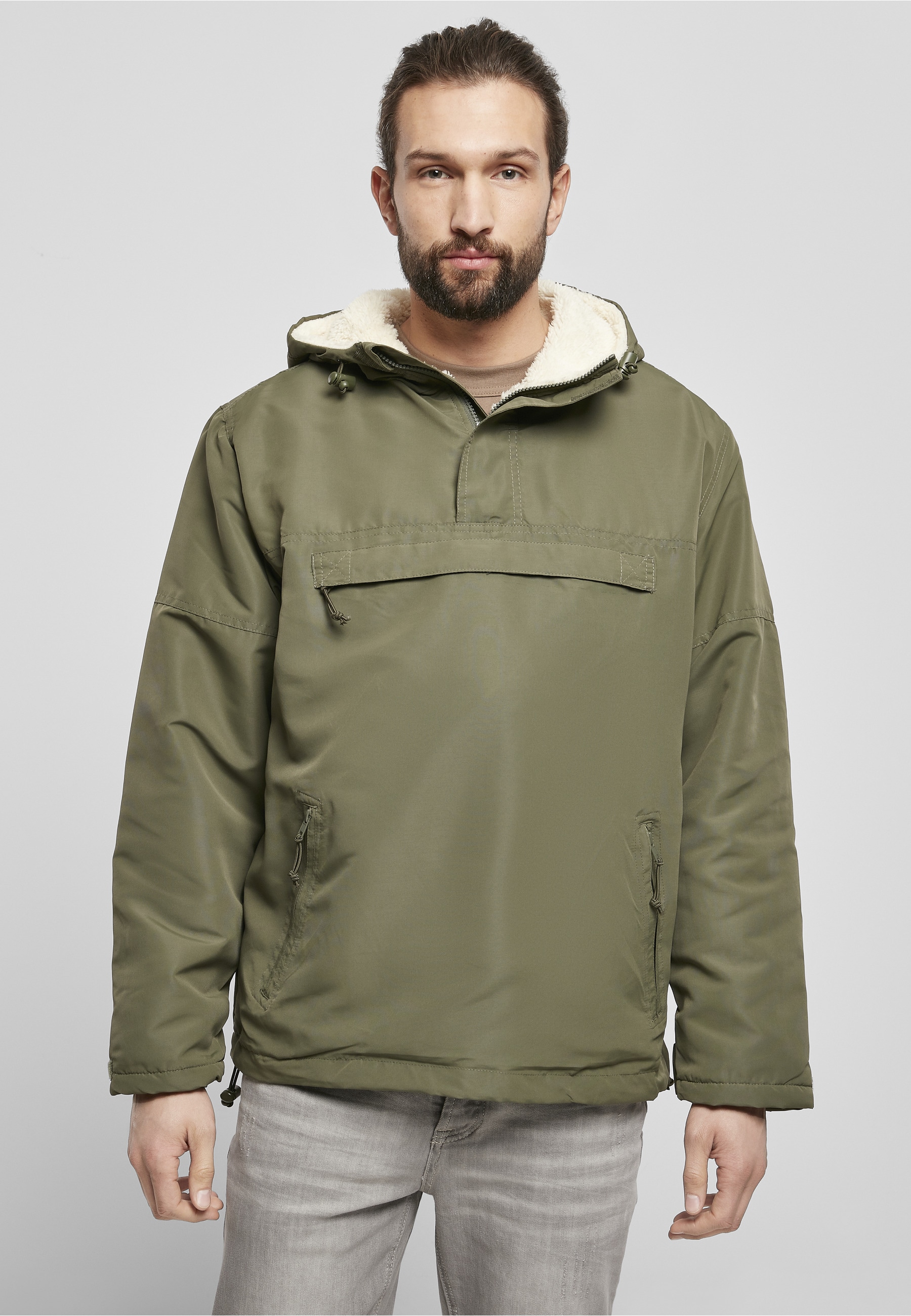 Brandit Allwetterjacke »Brandit Herren Windbreaker Sherpa« 1 Stk. tlg. mit Kapuze