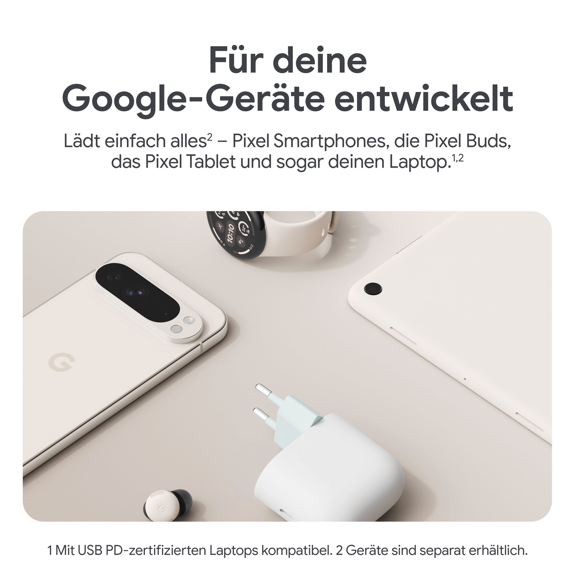 Google USB-Ladegerät »45W USB-C Power Charger, NP10, EU«