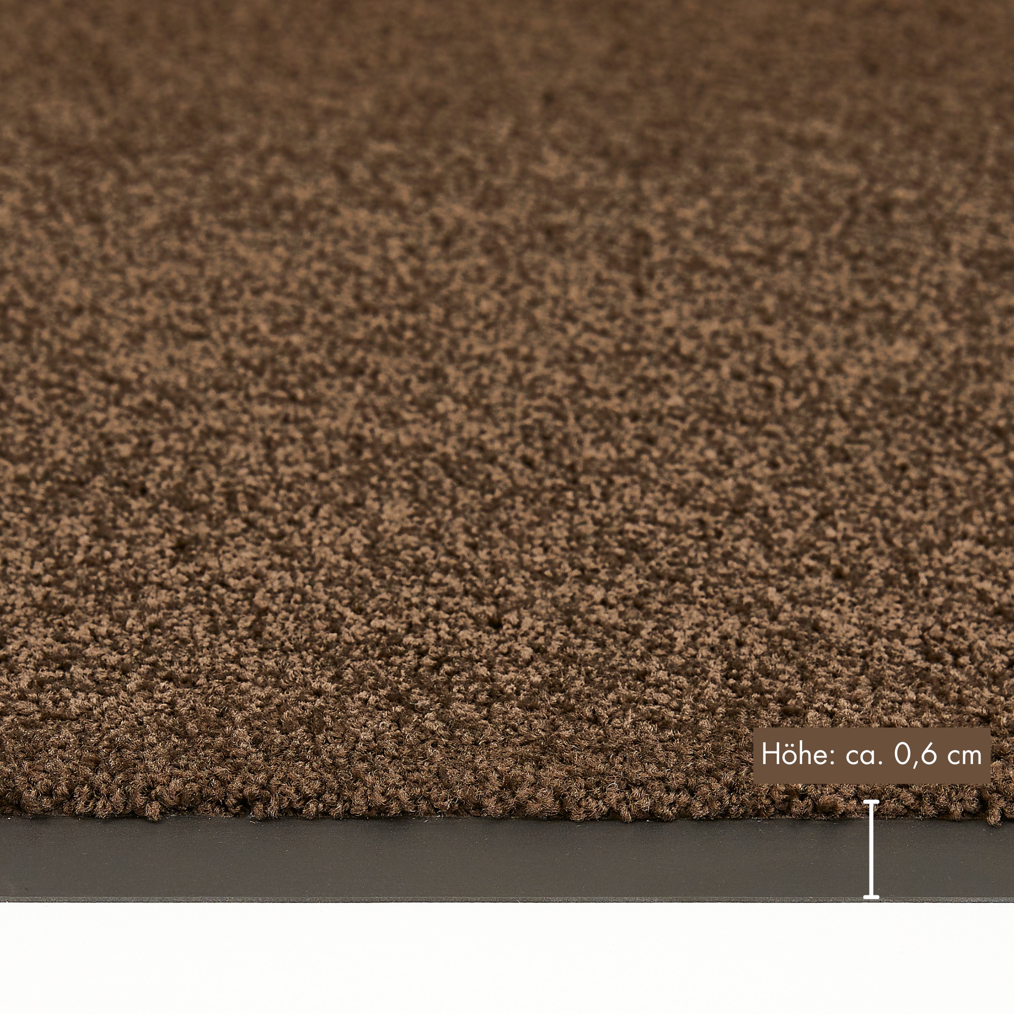 my home Fußmatte »Emil, Made in Netherlands«, rechteckig, 6 mm Höhe, Schmutzfangmatte, Uni Farben, rutschhemmend, pflegeleicht