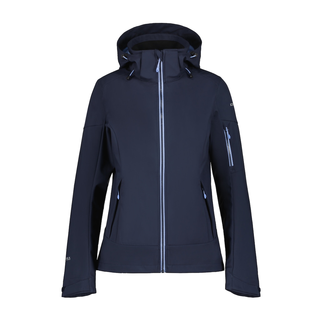 Icepeak Softshelljacke »D SOFTSHELLJACKE BATHGATE«, mit Kapuze, Wasserabweisend