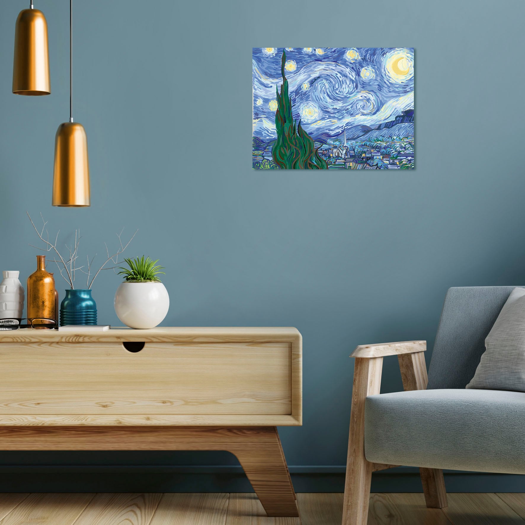 Ravensburger Malen nach Zahlen »CreArt, ART Collection, Starry Night (Van Gogh)«, Made in Europe; FSC® - schützt Wald - weltweit