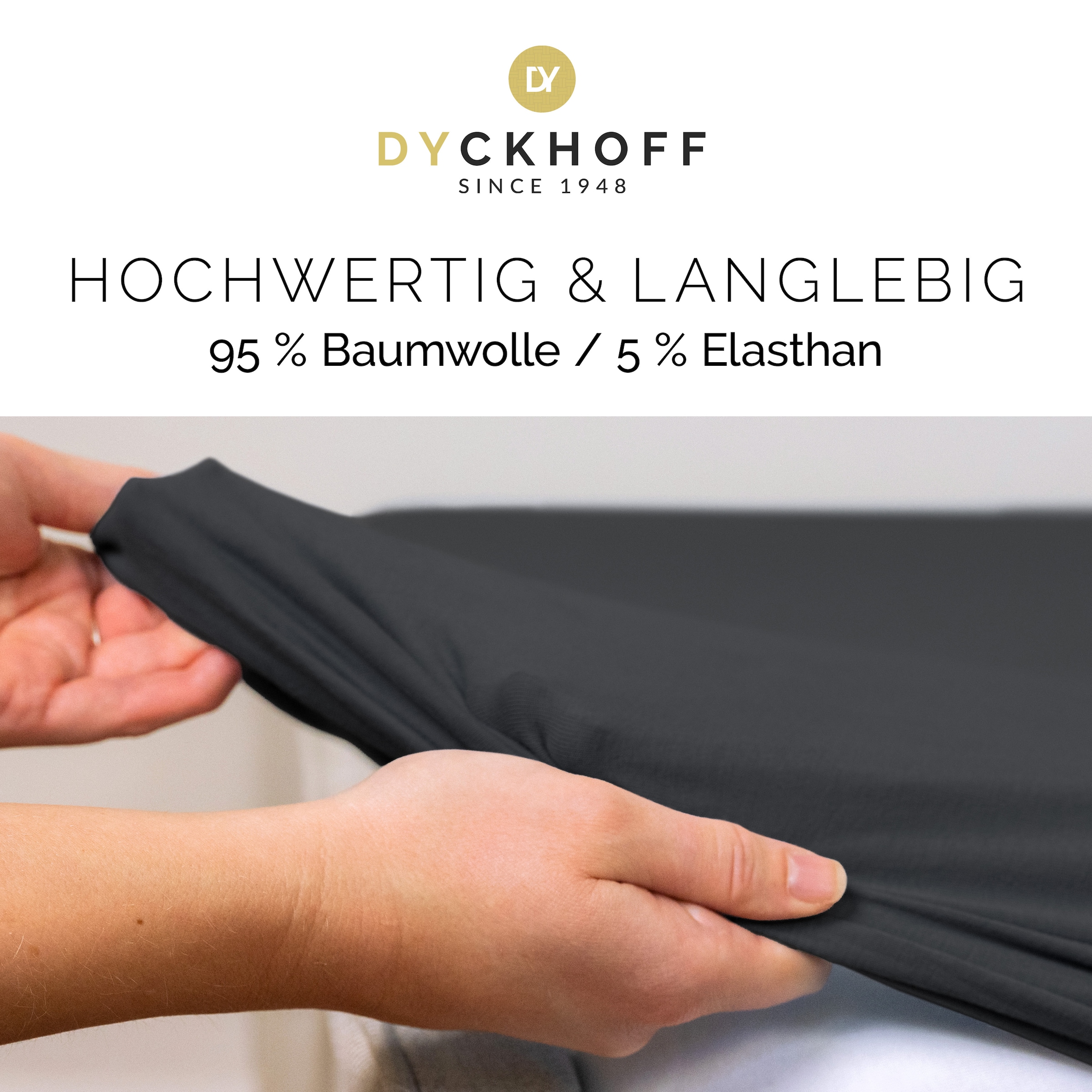 Dyckhoff Spannbettlaken »Uni« Angenehm weich, besonders flexibel, bis 25cm Matratzenhöhe