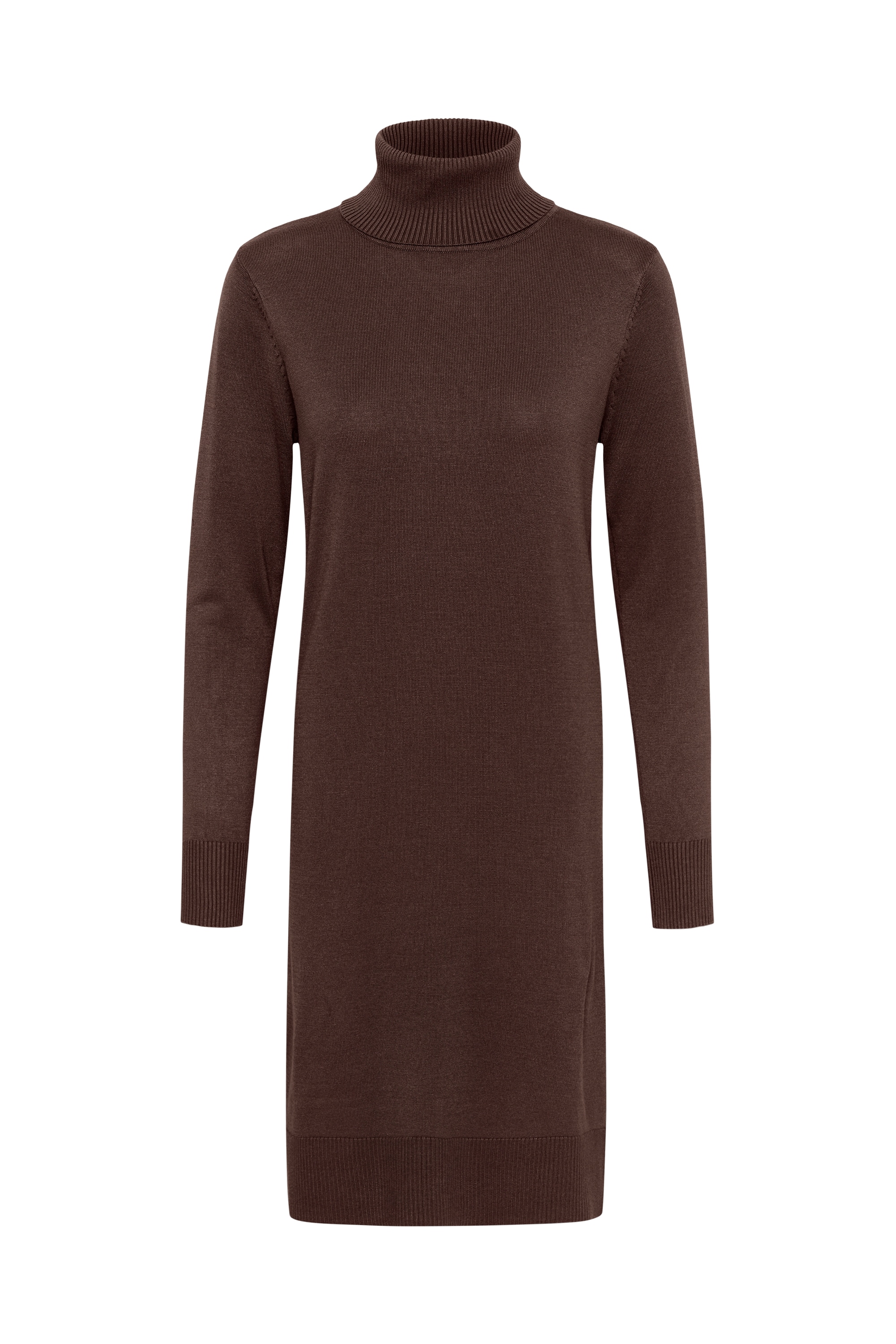 SAINT TROPEZ Damen Midikleid "Damen Kleid MilaSZ", braun, Gr. XL, Obermaterial: 80% Viskose CV. 20% Polyamid PA., Kleider