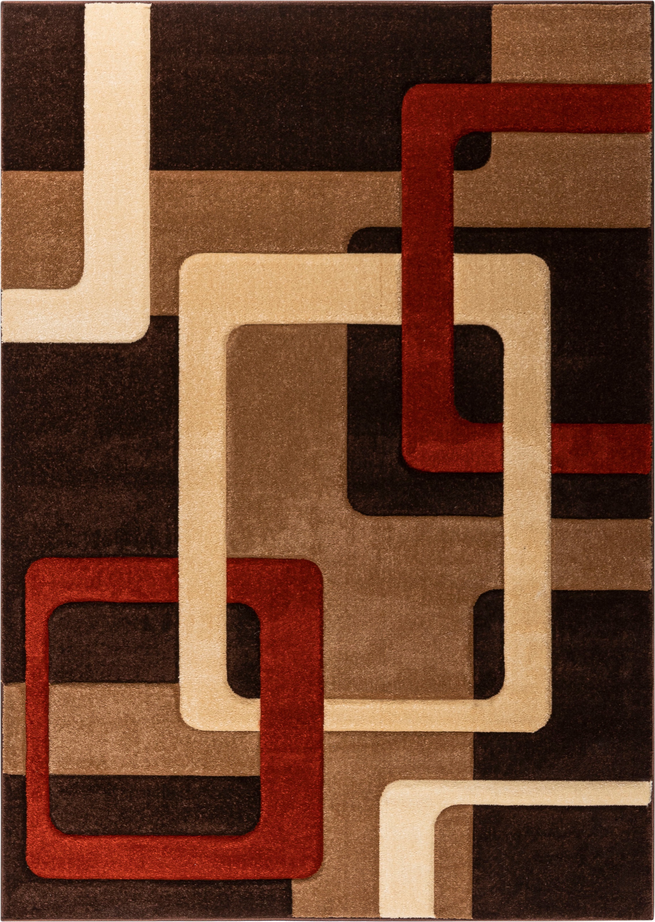 my home Teppich »Maxim«, rechteckig, Rechnung auf Kurzflor, | 3D-Design Hoch-Tief-Effekt, BAUR