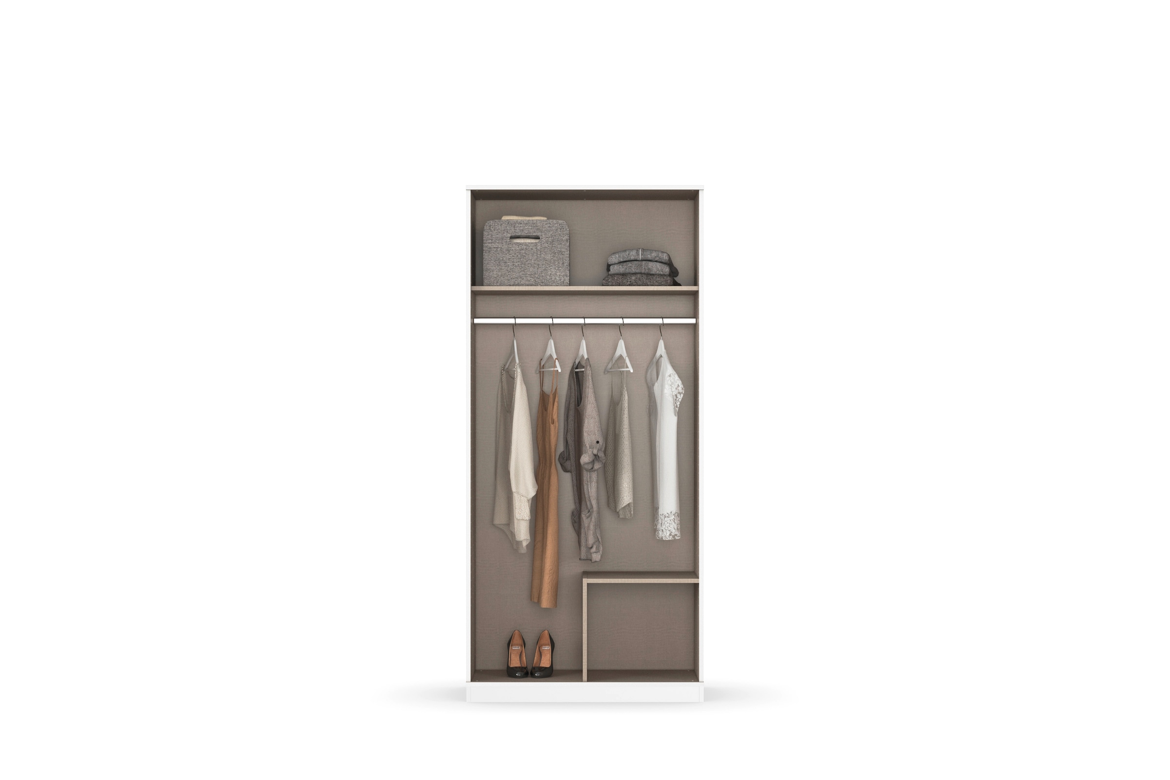 rauch Drehtürenschrank »Kleiderschrank Schrank Garderobe Wäscheschrank COSTA«, Breite 91 cm grifflose Front mit Push-to-Open Funktion MADE IN GERMANY