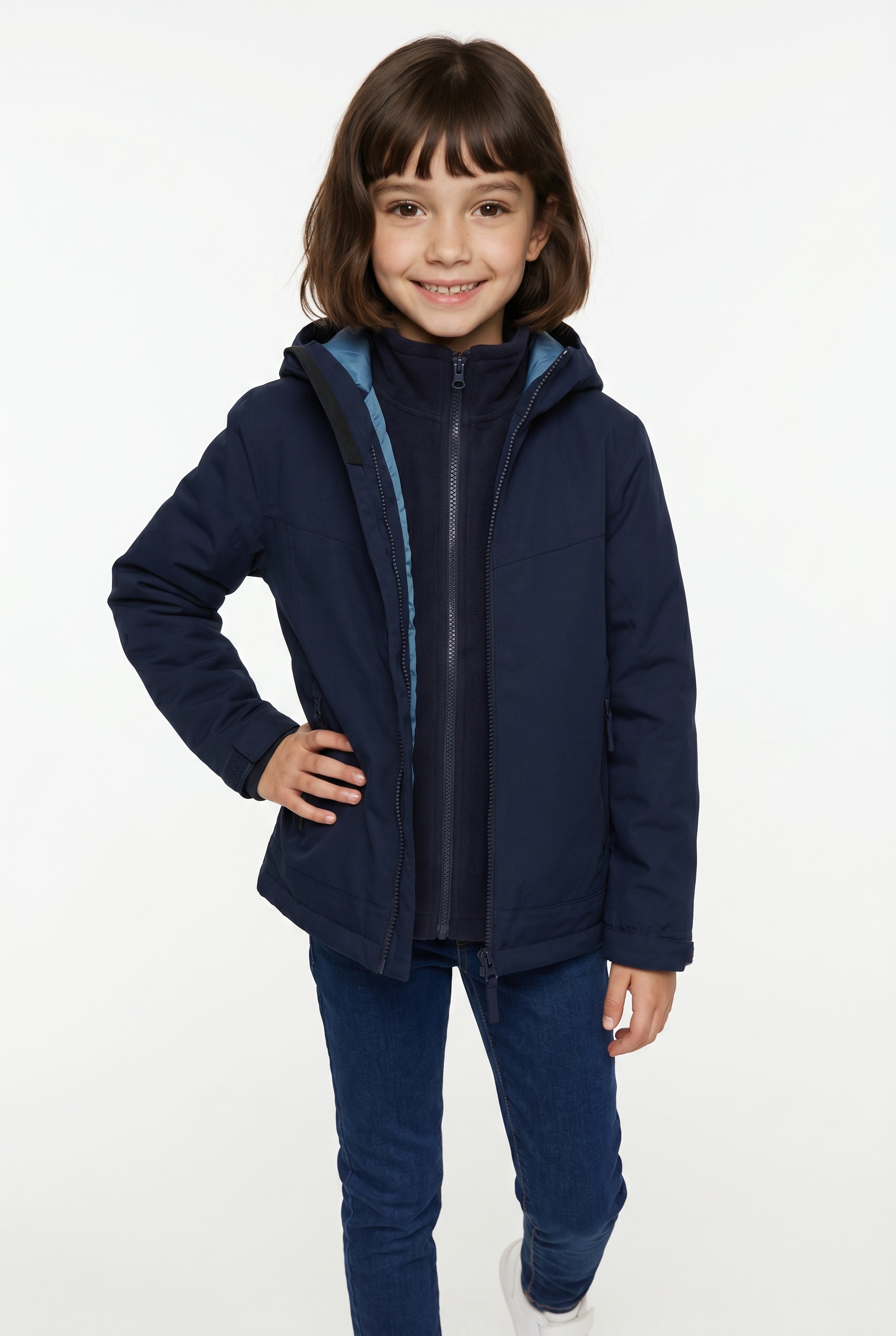 McKINLEY Outdoorjacke "Funktions-Jacke Justin 3:1 III G" mit Kapuze mit AQUAMAX-Membran, atmungsaktiv 5000