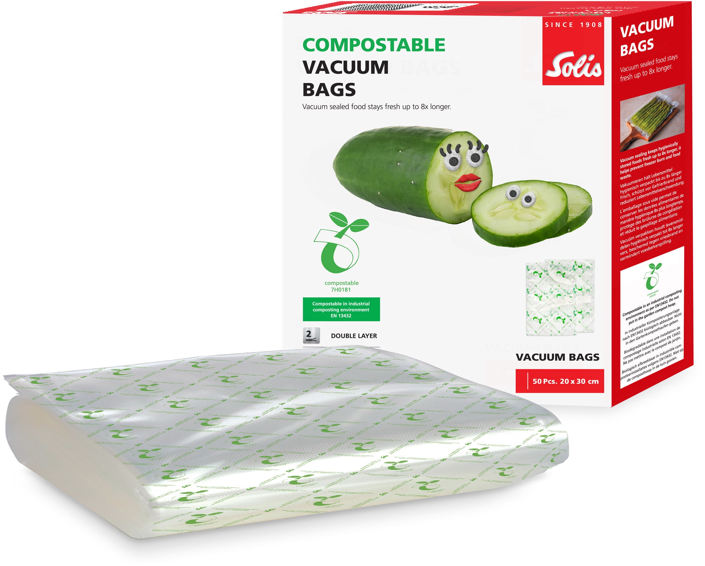 Vakuumierbeutel »ECO SO167«, (Packung, 1 tlg.), 50 Beutel, 20x30 cm