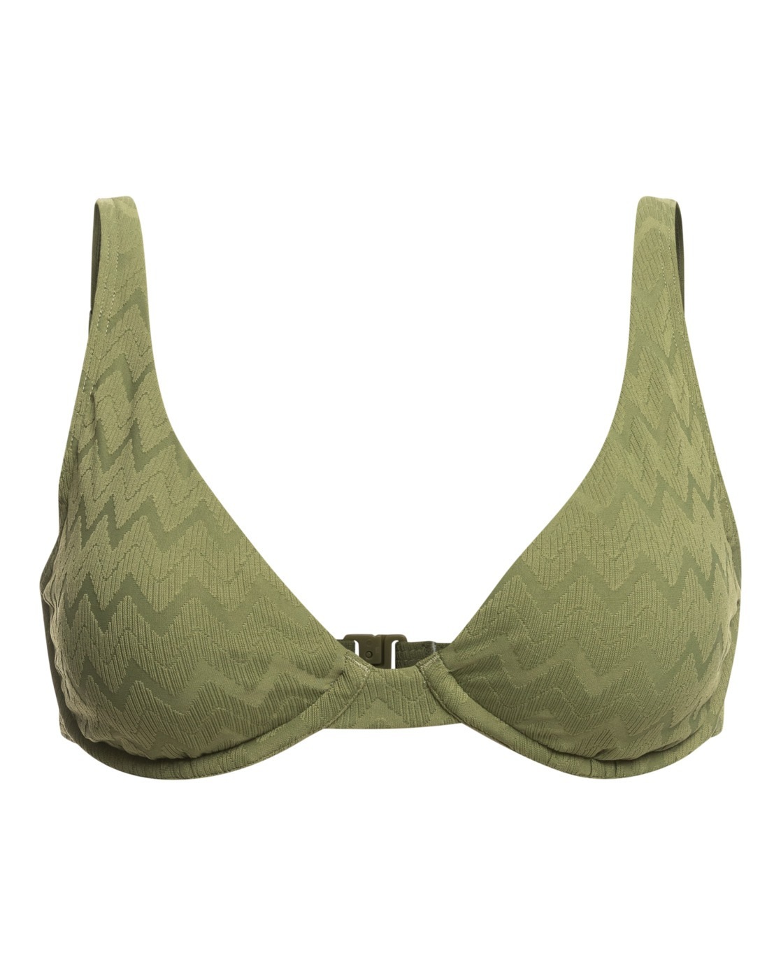 Bügel-Bikini-Top ROXY "Current Coolness", Damen, Gr. S, Cup B, grün (loden grün), Obermaterial: 91% Nylon, 9% Elasthan;, Bikini-Oberteile