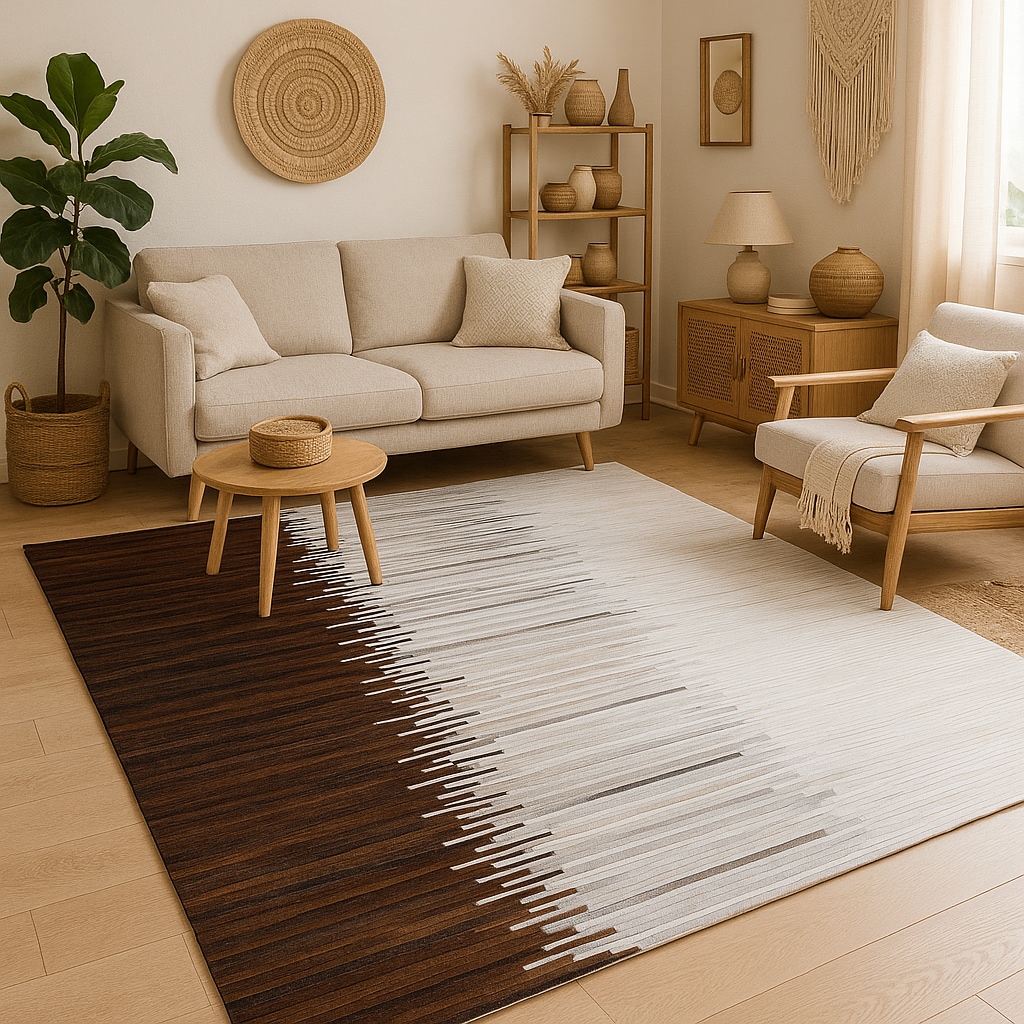 Myflair Möbel & Accessoires Fellteppich "Urban Hide, echtes Rinderfell, LAGERRÄUMUNG" rechteckig 10 mm Höhe handgenäht, Naturprodukt, natürliche Struktur & Premium-Look