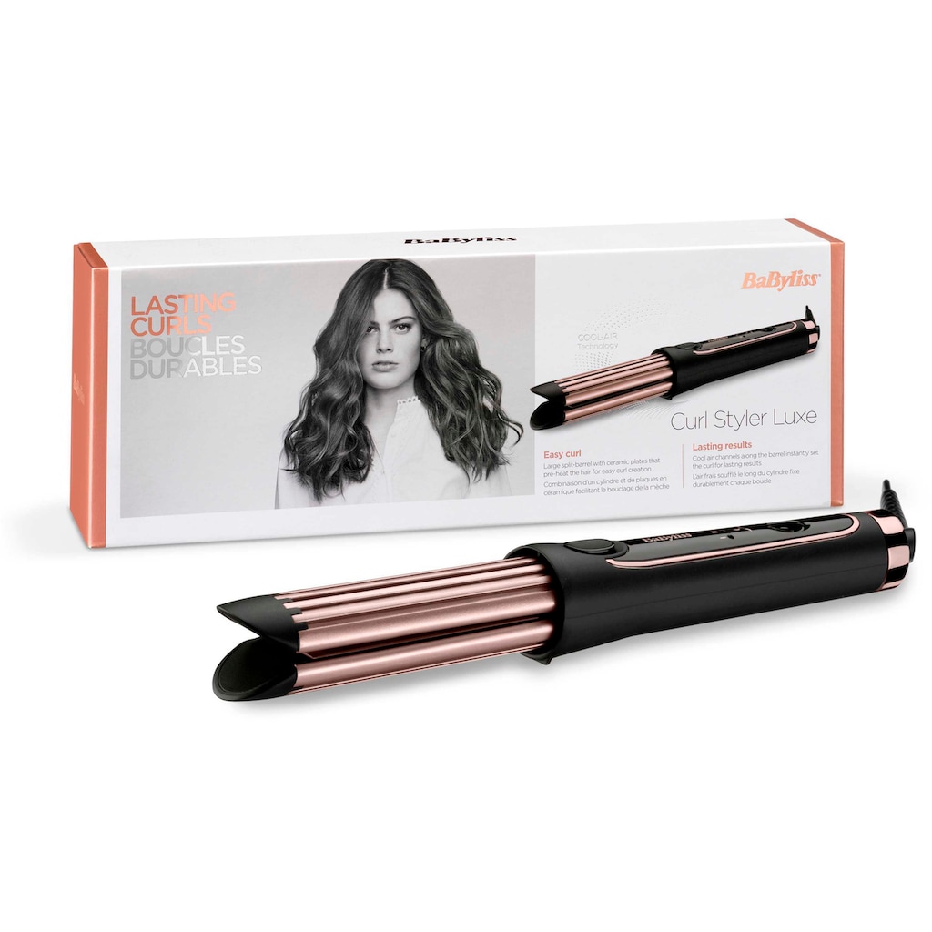 BaByliss Lockenstab »C112E Curl Styler Luxe«, Keramik-Beschichtung, mit Heiß-Kalt Technologie