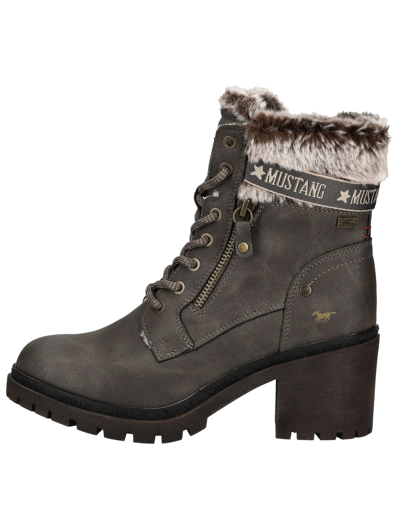 Mustang Shoes High-Heel-Stiefelette "Mustang Shoes Stiefelette Lederimitat/ günstig online kaufen