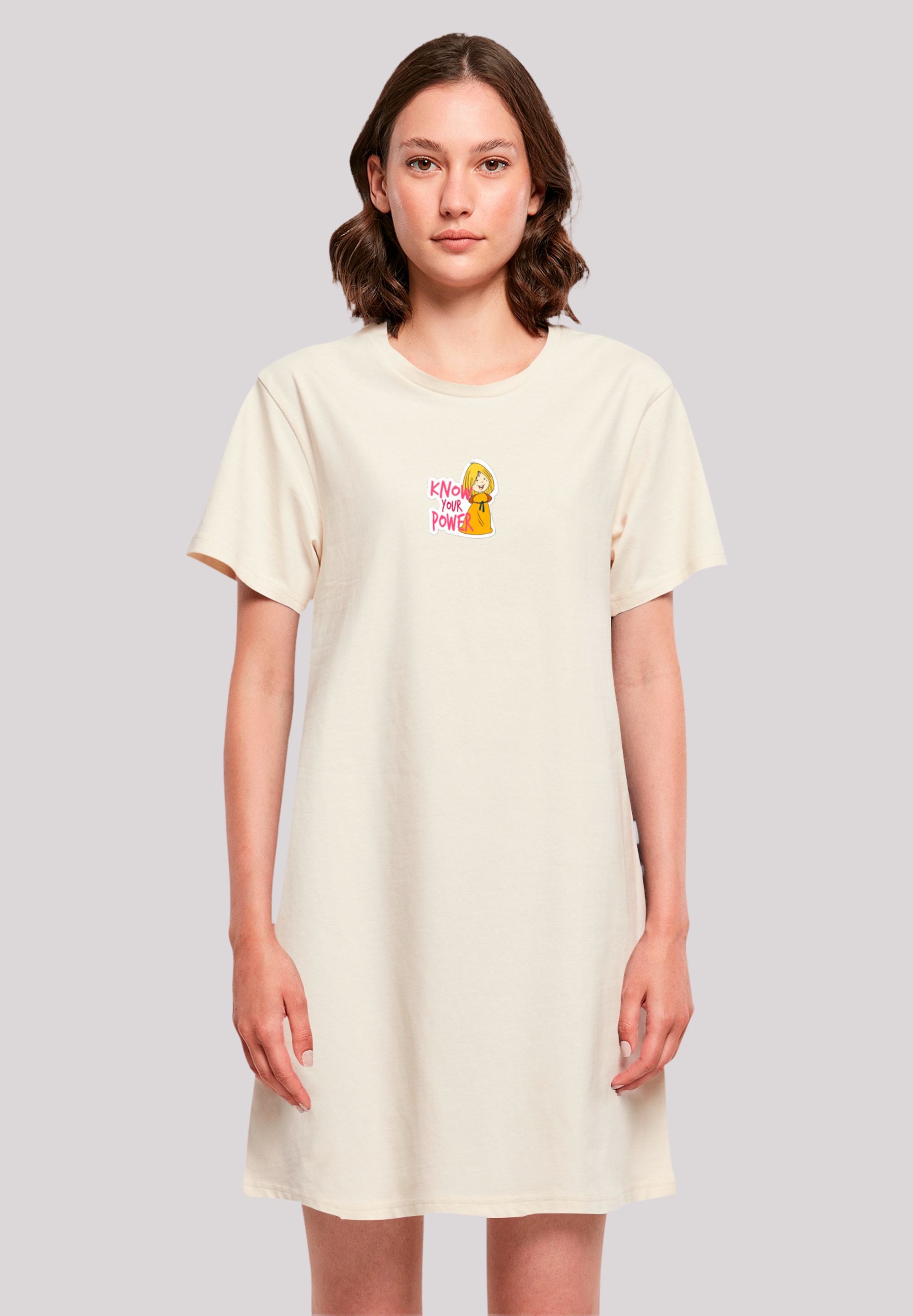 F4NT4STIC Shirtkleid "Wickie Know Your Power" Ohne Taschen Premium Qualität günstig online kaufen