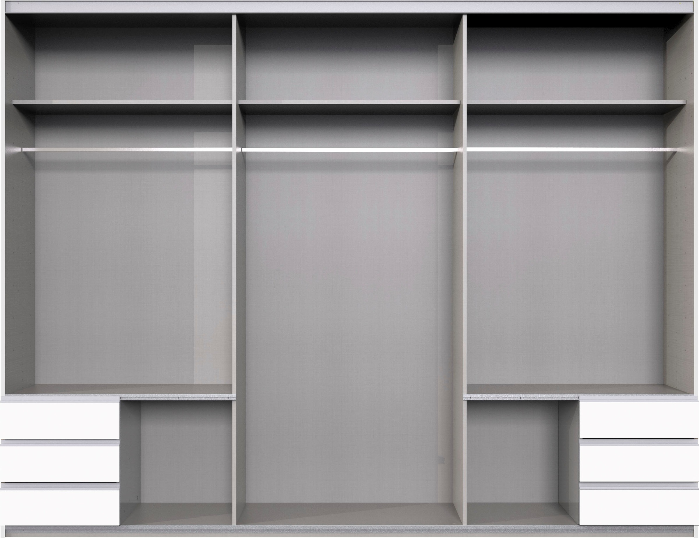 Wimex Schwebetürenschrank »Emden moderner Kleiderschrank mit Spiegel und Schubladen BESTSELLER«, Schlafzimmer Schrank Garderobenschrank mit Schwebetüren Topseller