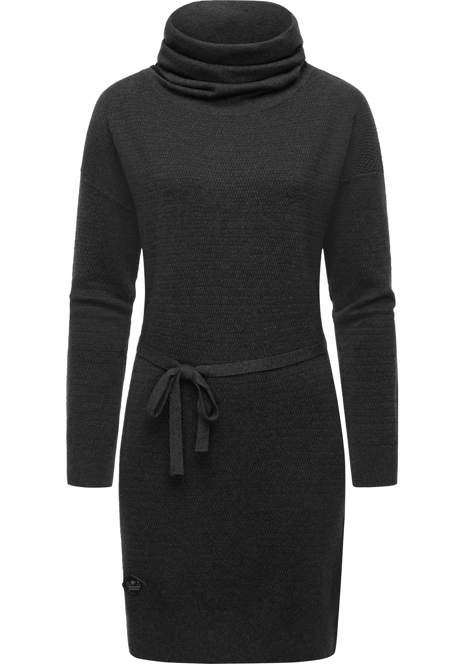 Ragwear Sweatkleid »Babett Dress Intl.«, warmes Winterkleid mit breitem Rollkragen