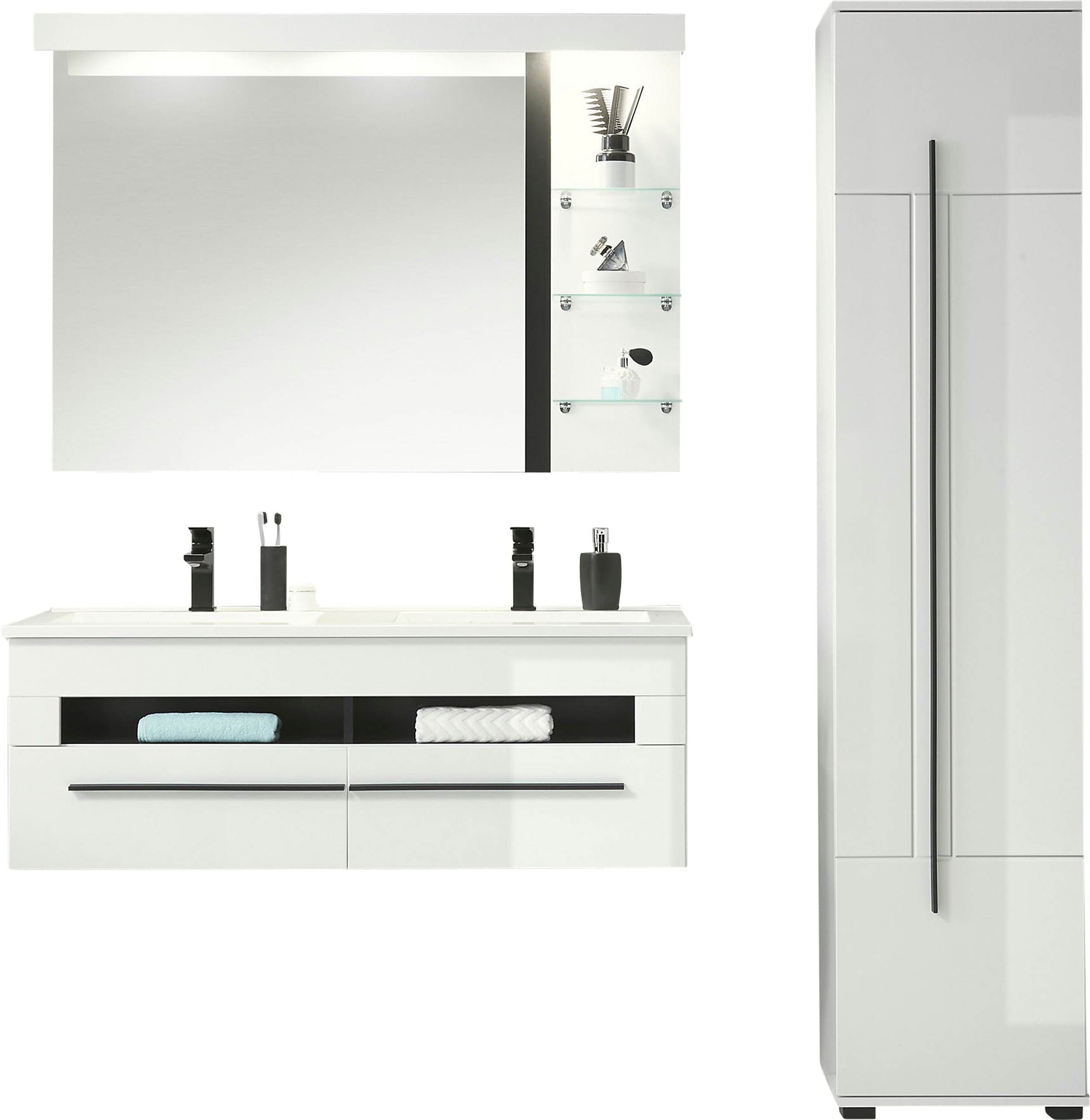 Home affaire Badmöbel-Set "Cantara, Bad im modernen Design, 3-teiliges Bade günstig online kaufen