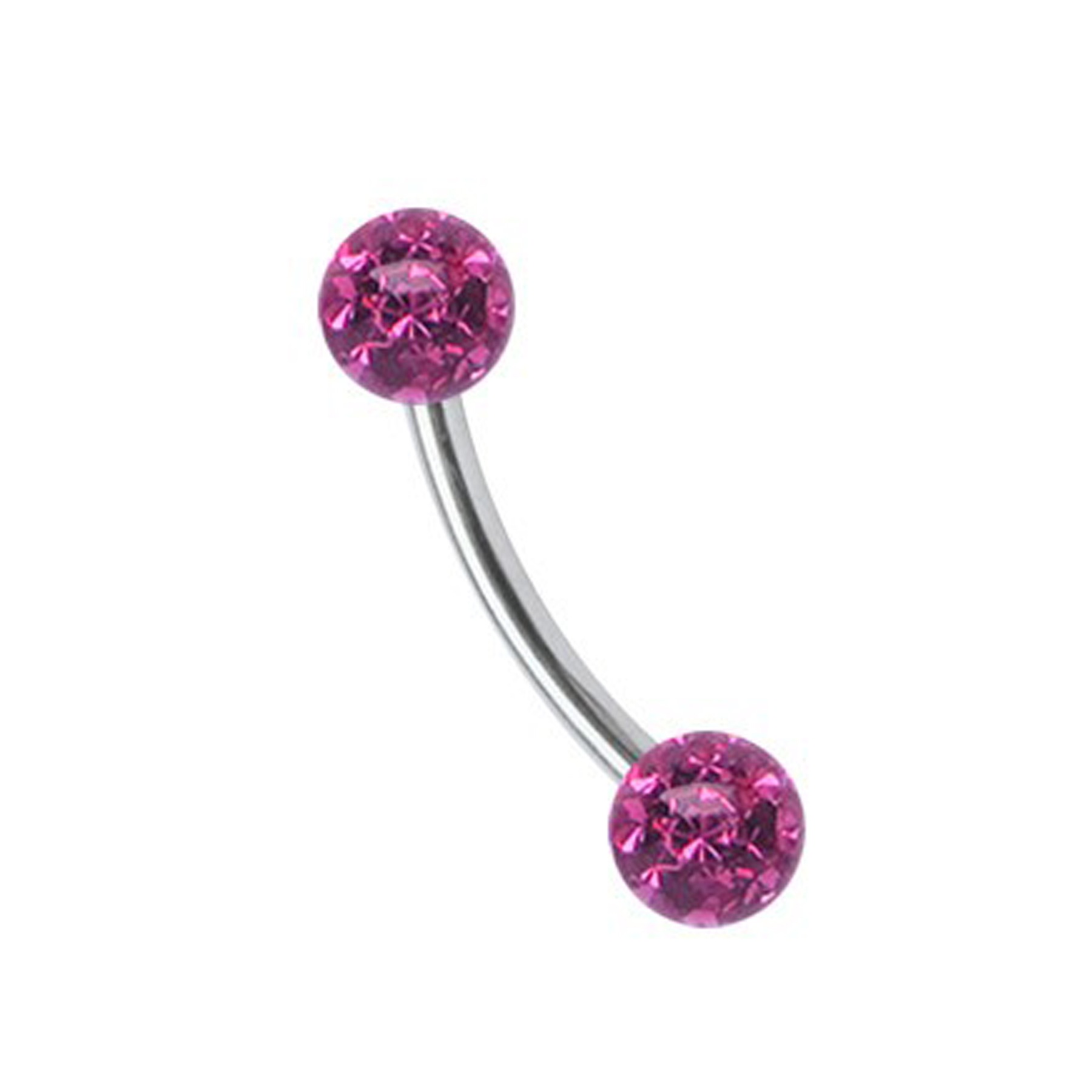 Adelia´s Augenbrauenpiercing »Piercing Augenbrauenpiercing«, Titan Banane mit 2 mini Ferido