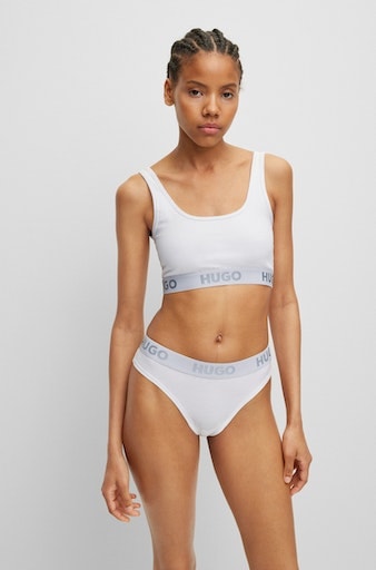 HUGO Underwear T-String »THONG SPORTY LOGO«, mit elastischem Bund