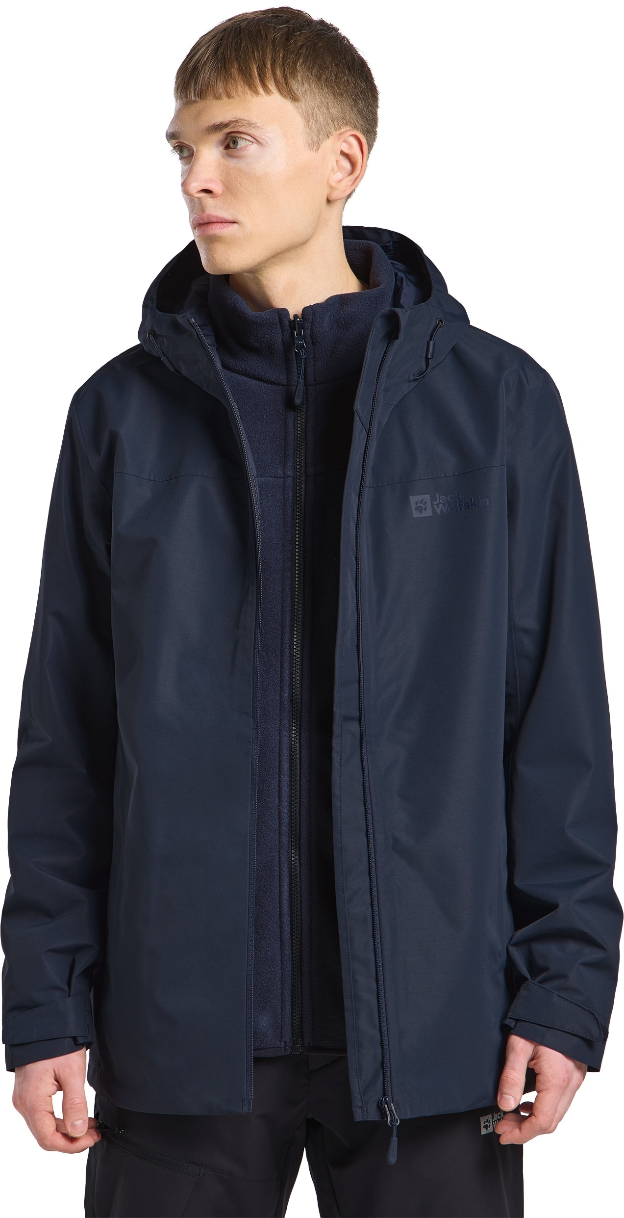 Jack Wolfskin 3-in-1-Funktionsjacke »TAUBENBERG 3IN1 JKT M«, mit Kapuze