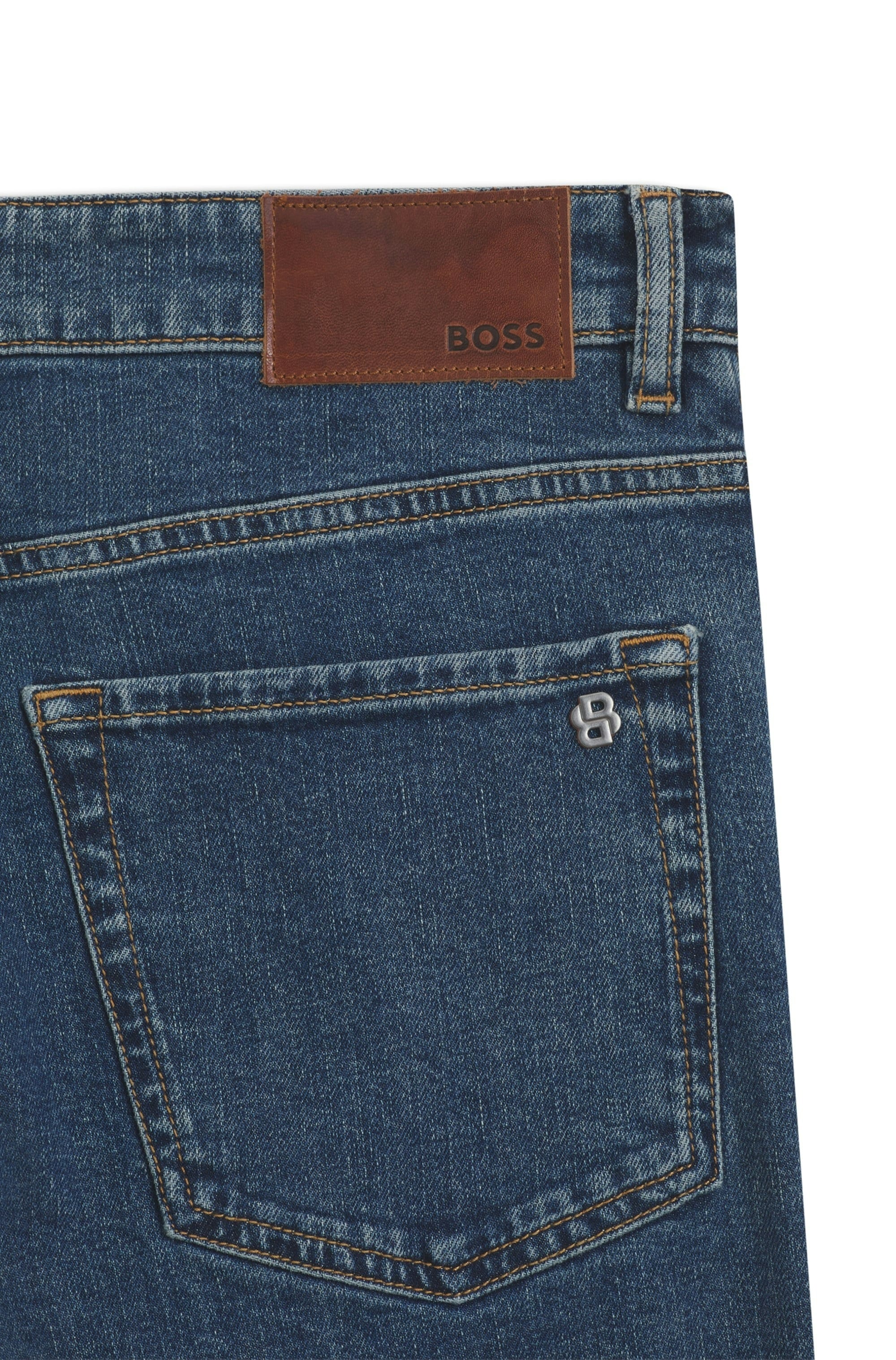 BOSS ORANGE 5-Pocket-Jeans »ONYX BO« Tapered Fit, Stretch-Denim, used washed