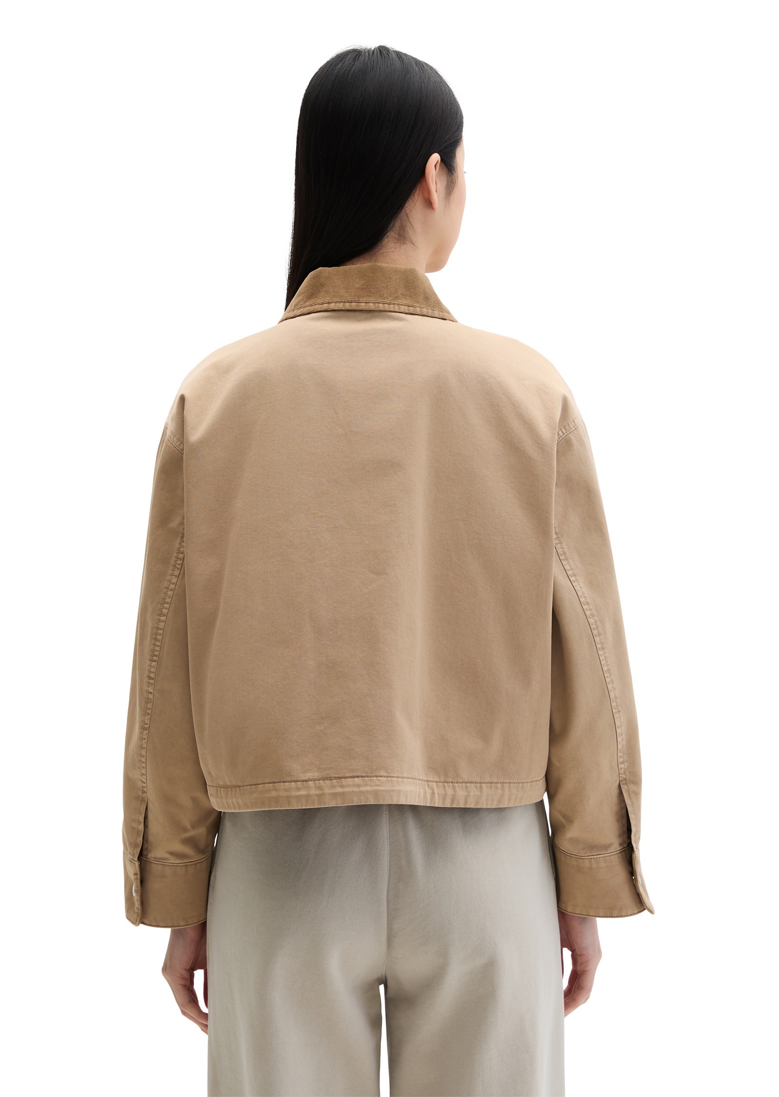 Marc O'Polo Outdoorjacke »aus Organic Cotton-Twill« ohne Kapuze