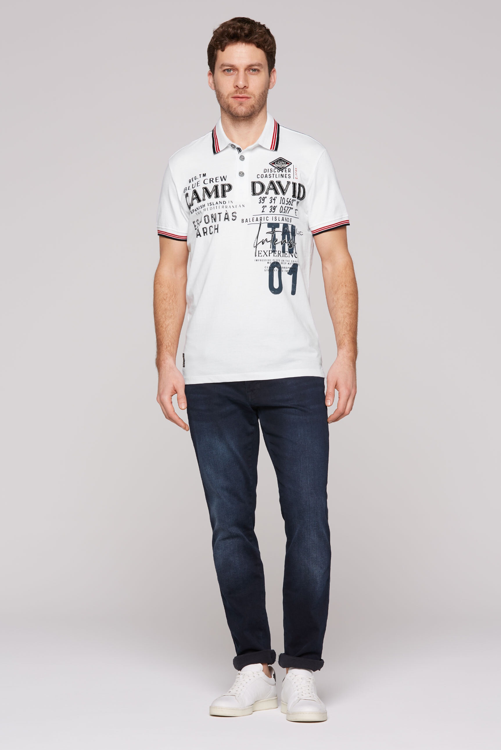 CAMP DAVID Poloshirt, aus Baumwolle