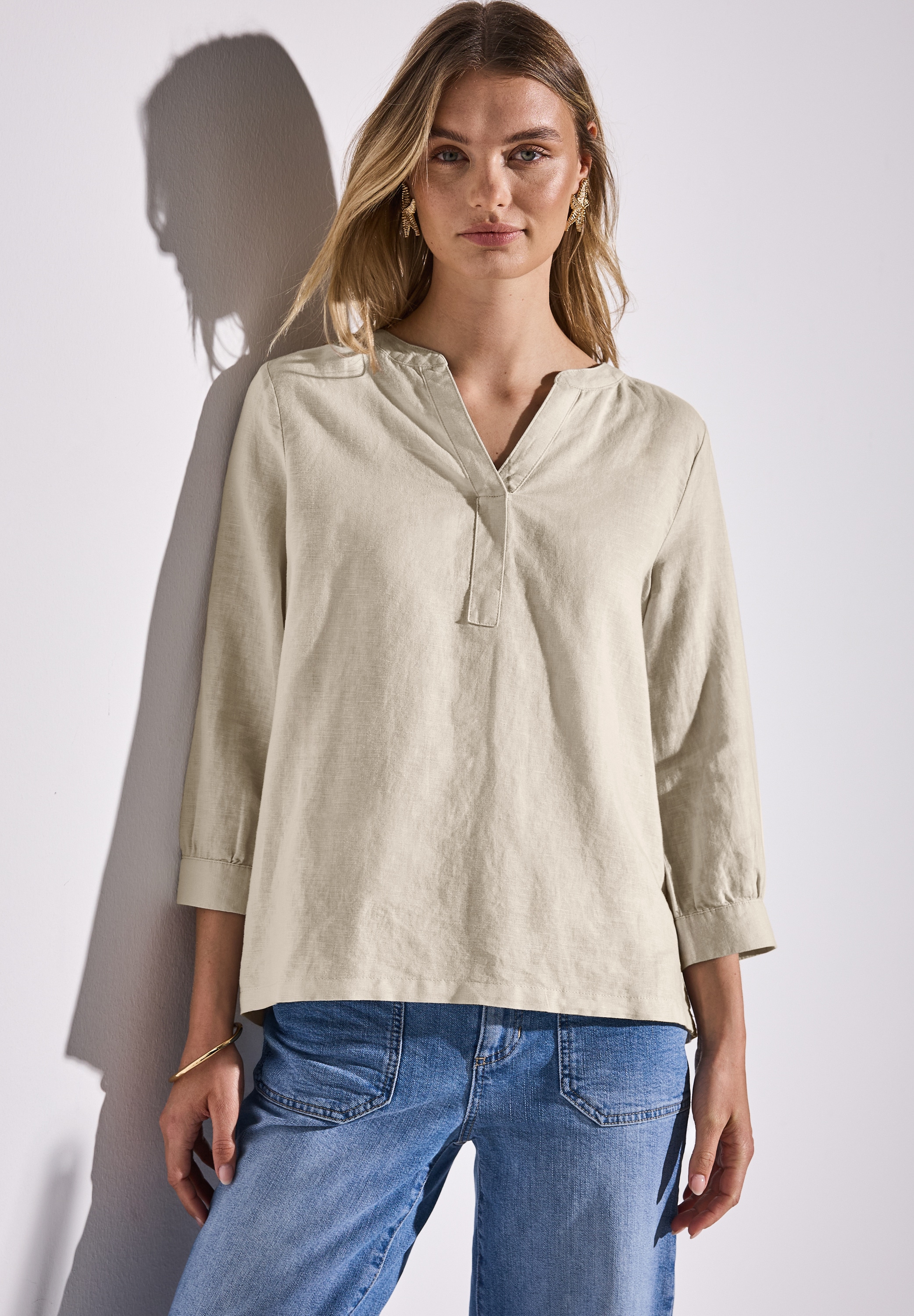STREET ONE Klassische Bluse, mit 3/4-Ärmel