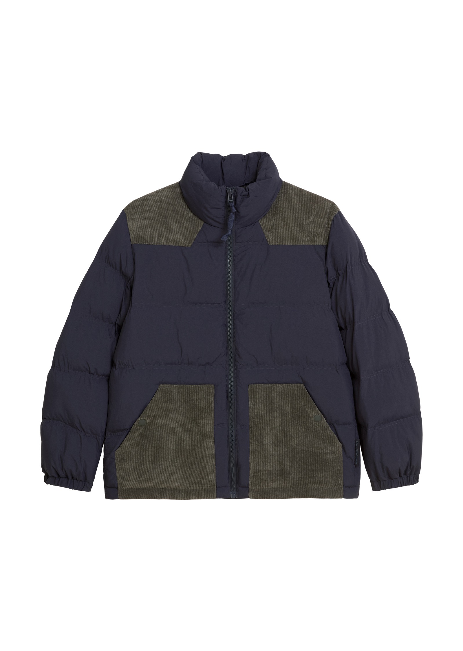 Marc O'Polo DENIM Outdoorjacke »mit kontrastfarbenen Cord-Einsätzen«, ohne Kapuze