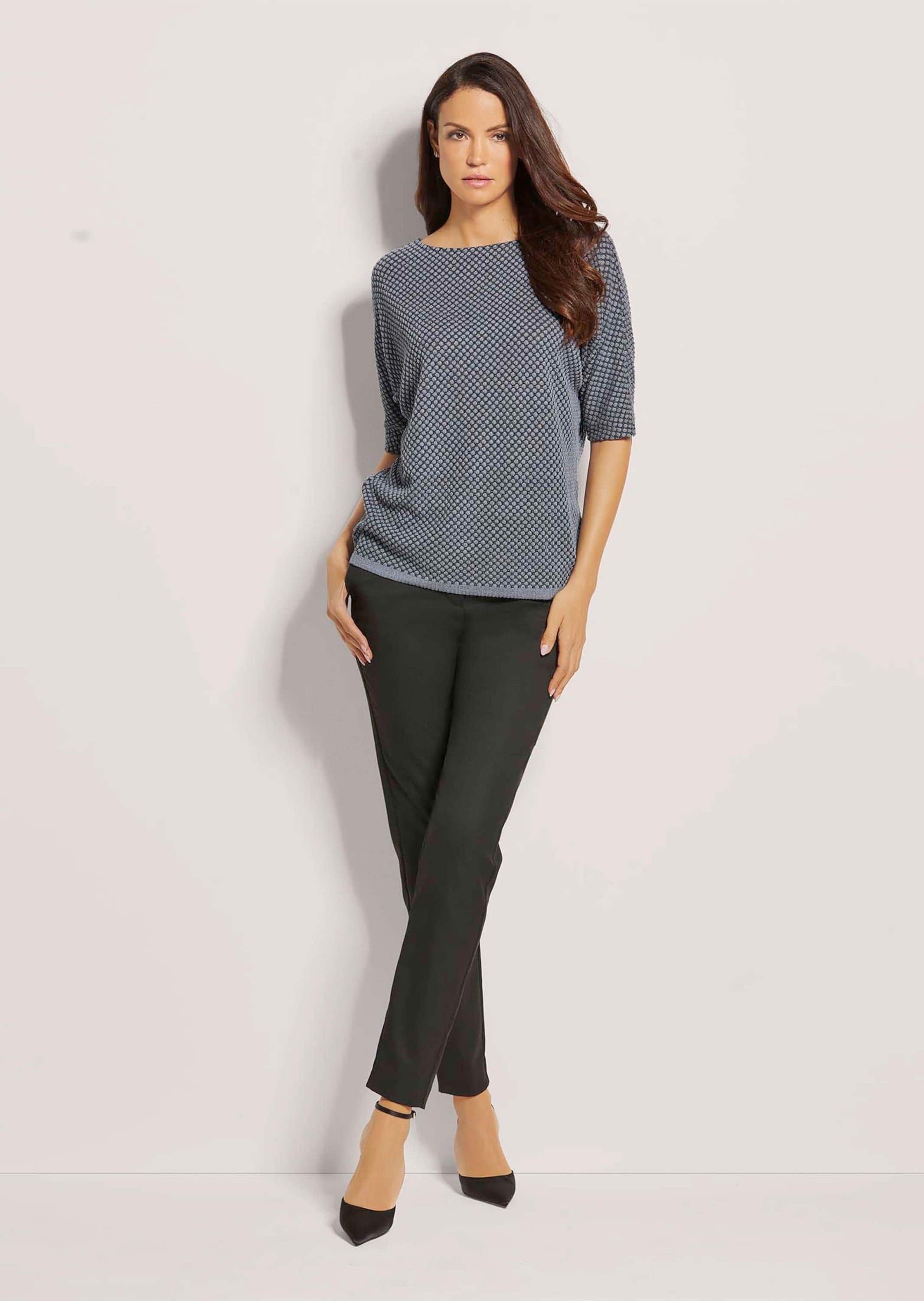 MADELEINE 3/4-Arm-Shirt »Sweatshirt Oversize-Shirt mit Fledermaus-Ärmeln«
