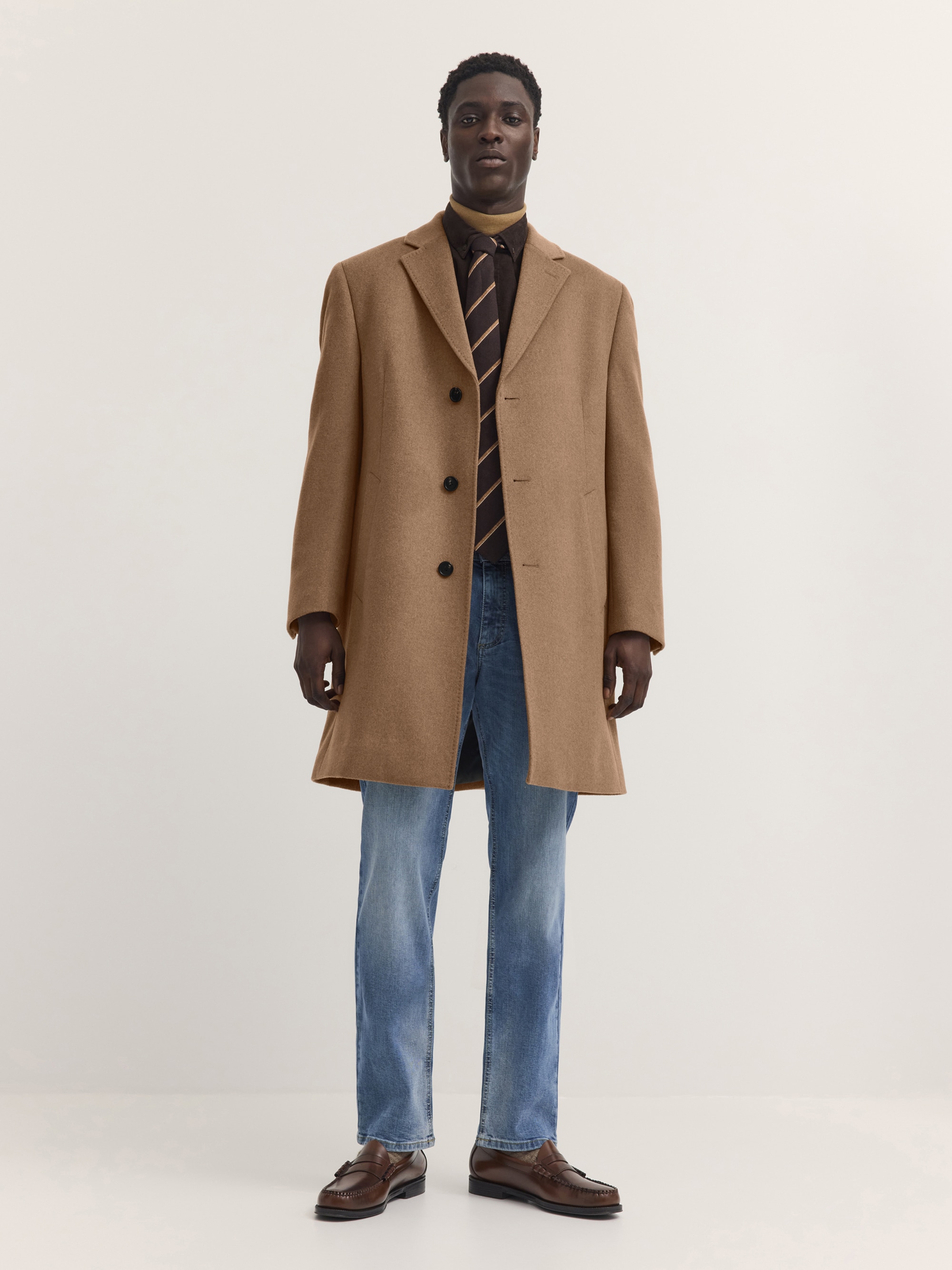 bugatti Kurzmantel »Modern Fit« Modern Fit Woll-Kaschmir Reverskragen