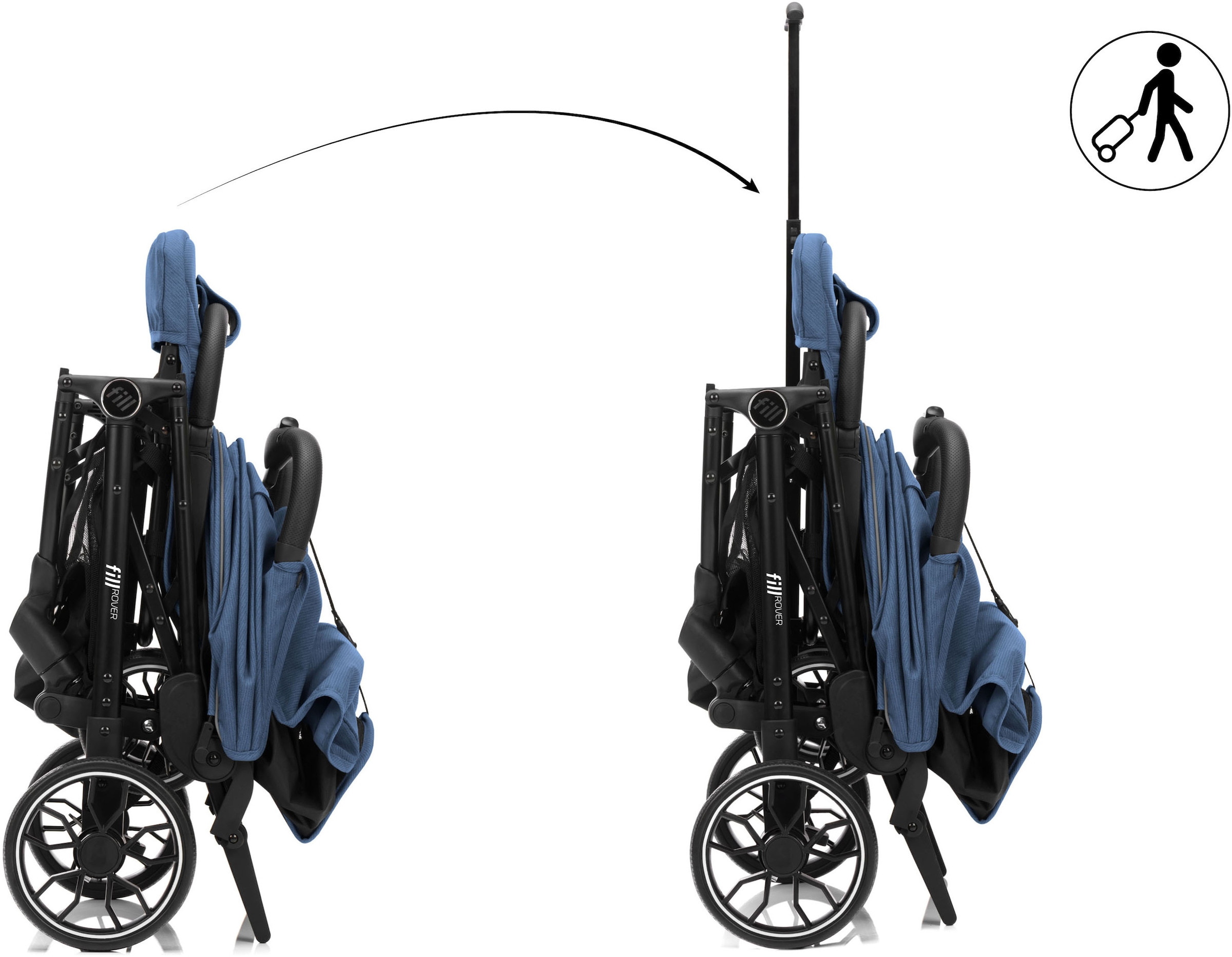 Fillikid Kinder-Buggy »Rover« 22 kg mit Trollyfunktion