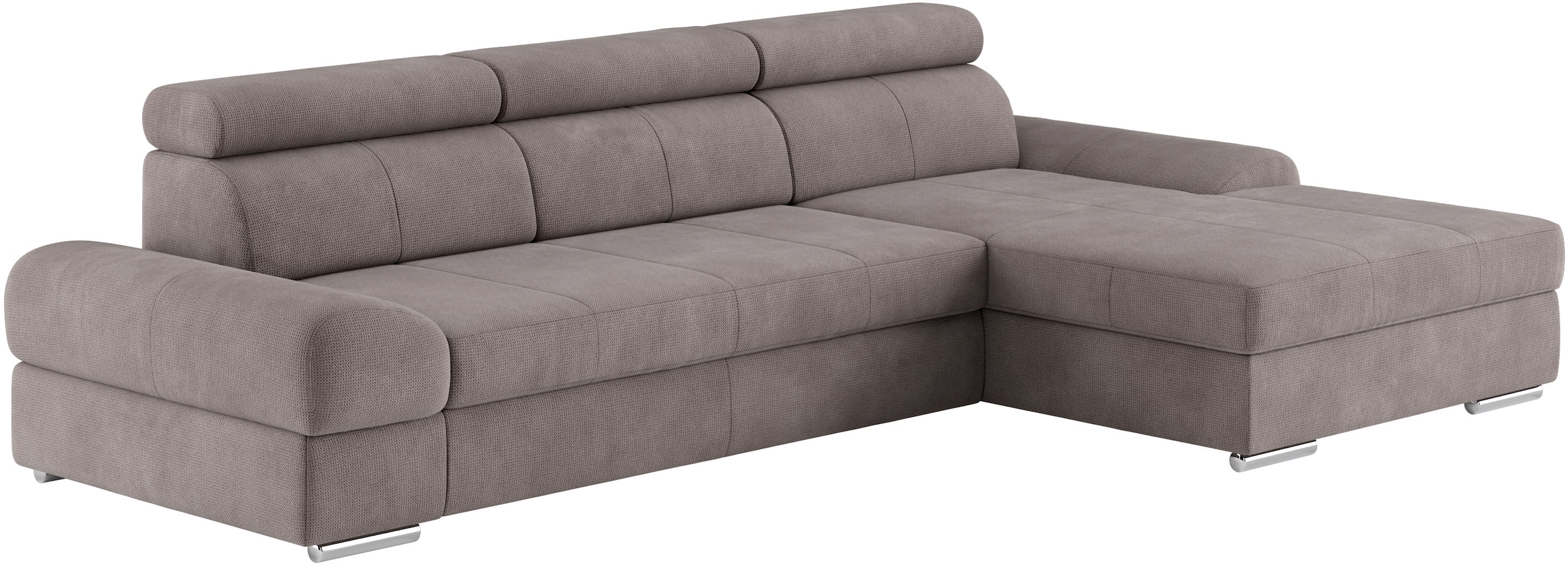 sit&more Ecksofa »Broadway L-Form«, inklusive Kopfteilverstellung, wahlweise mit Bettfunktion