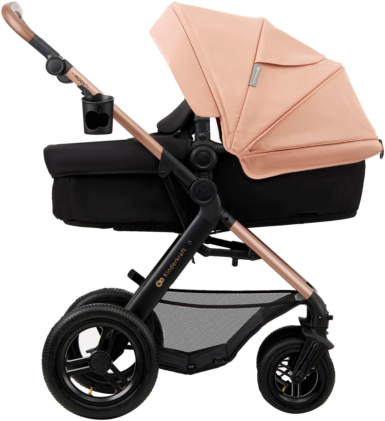 Kinderkraft Kombi-Kinderwagen »MOOV 2 4in1 AIR« 27 kg mit Luftreifen