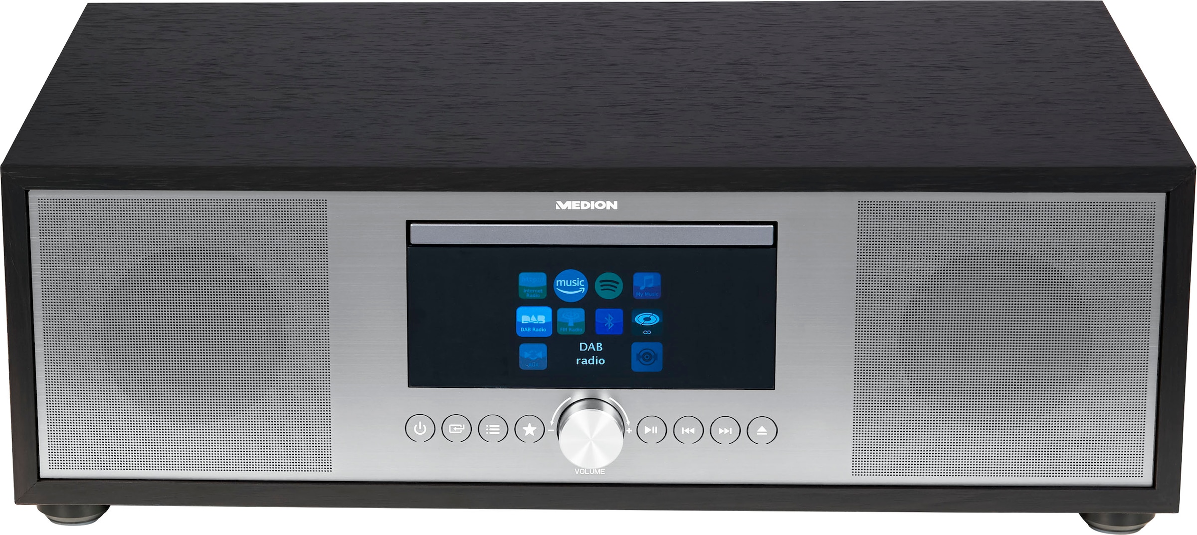 Medion® Internet-Radio »All-In-One Audio System LIFE® P-Serie«, (Bluetooth-LAN (Ethernet)-WLAN Internetradio-Digitalradio (DAB+)-UKW mit RDS-FM-Tuner 80 W)