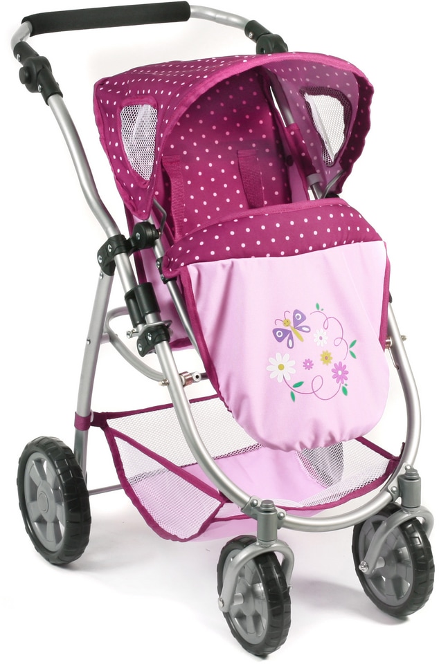 CHIC2000 Kombi-Puppenwagen »Emotion All In 3in1, Brombeere«, inkl. Babywanne, Babyschale und Sportwagenaufsatz