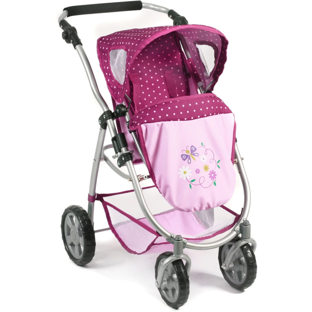 CHIC2000 Kombi-Puppenwagen »Emotion All In 3in1, Brombeere«, inkl. Babywanne, Babyschale und Sportwagenaufsatz