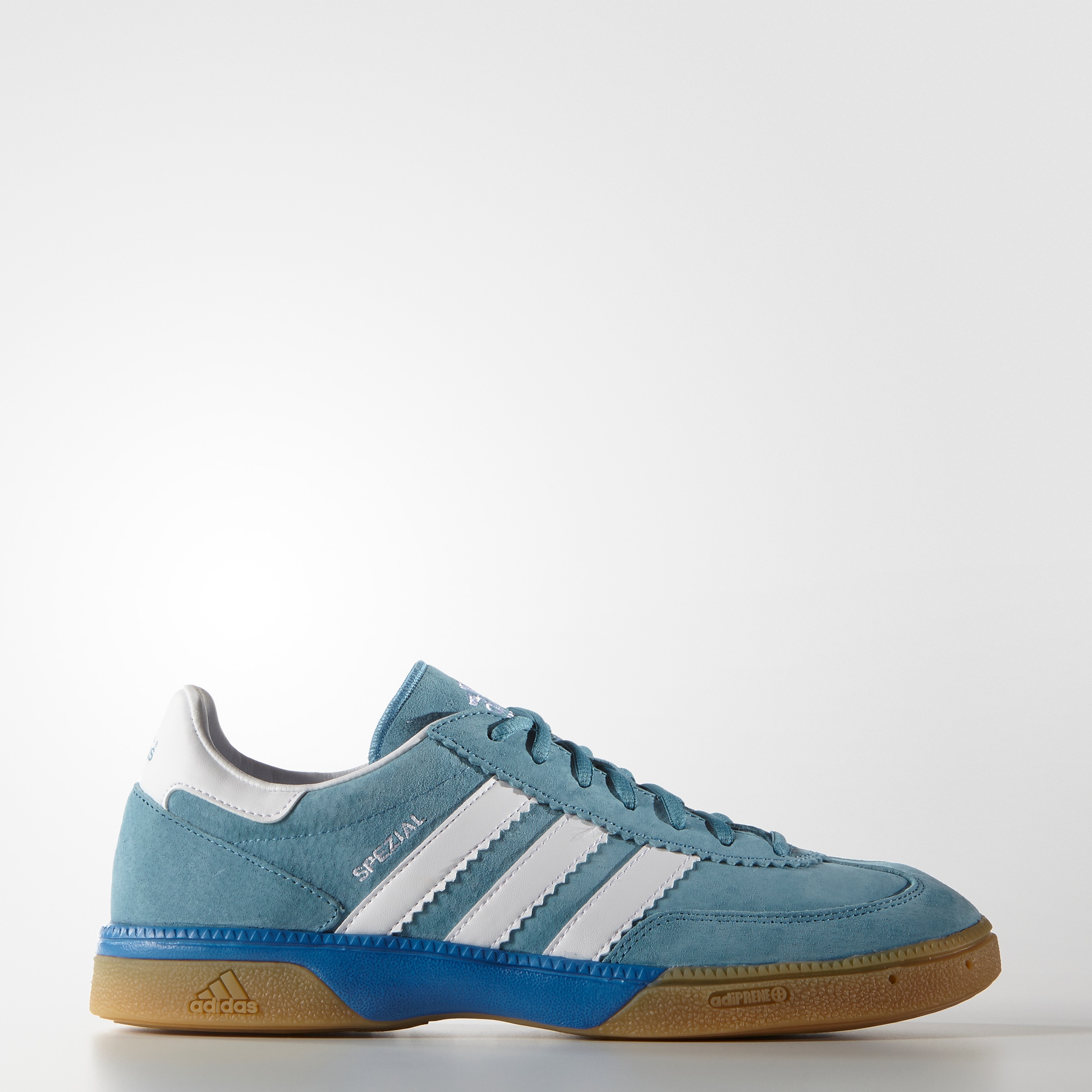 Herren Hallenschuh "HANDBALL SPEZIAL", ADIDAS PERFORMANCE, Gr. 44, blau, Leder, Synthetik, Schuhe, Handballschuh
