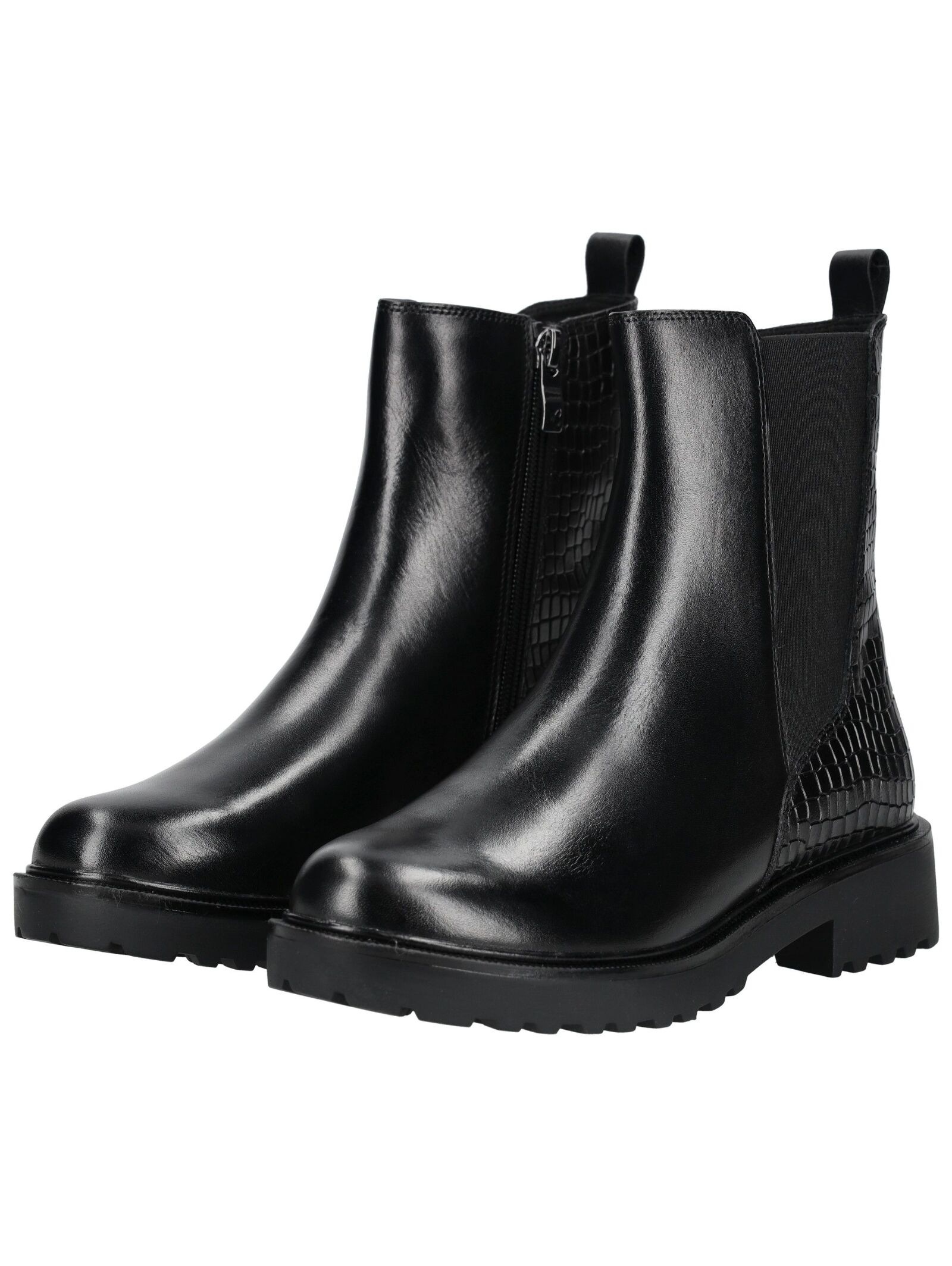 Stiefelette CAPRICE "Caprice Stiefelette Leder/Textil", Damen, Gr. 37, schwarz, Leder, Textil, Schuhe Stiefelette 6