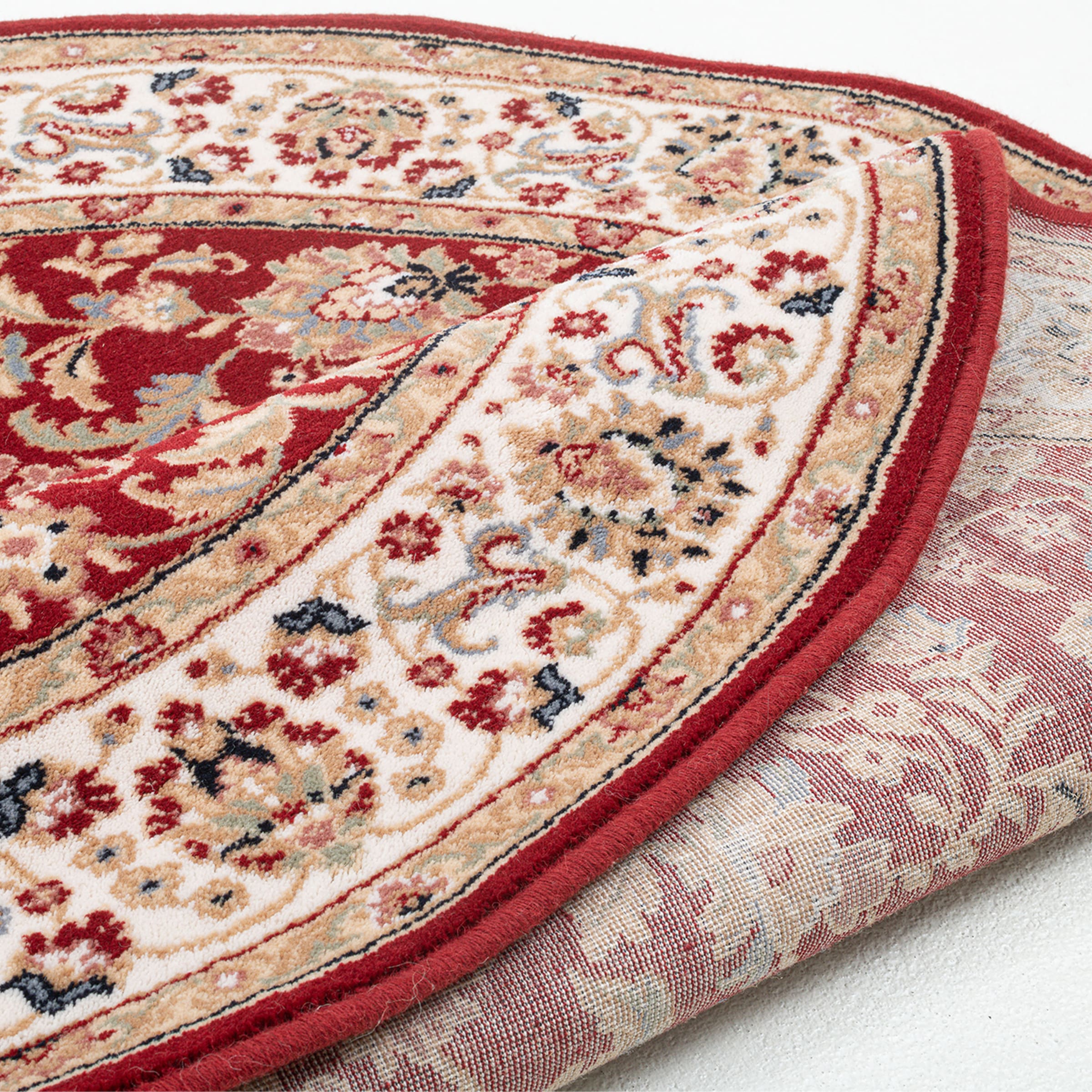 THEKO Wollteppich »Dolna - 808« rund 10 mm Höhe Kurzflor, reine Wolle, Orient-Optik