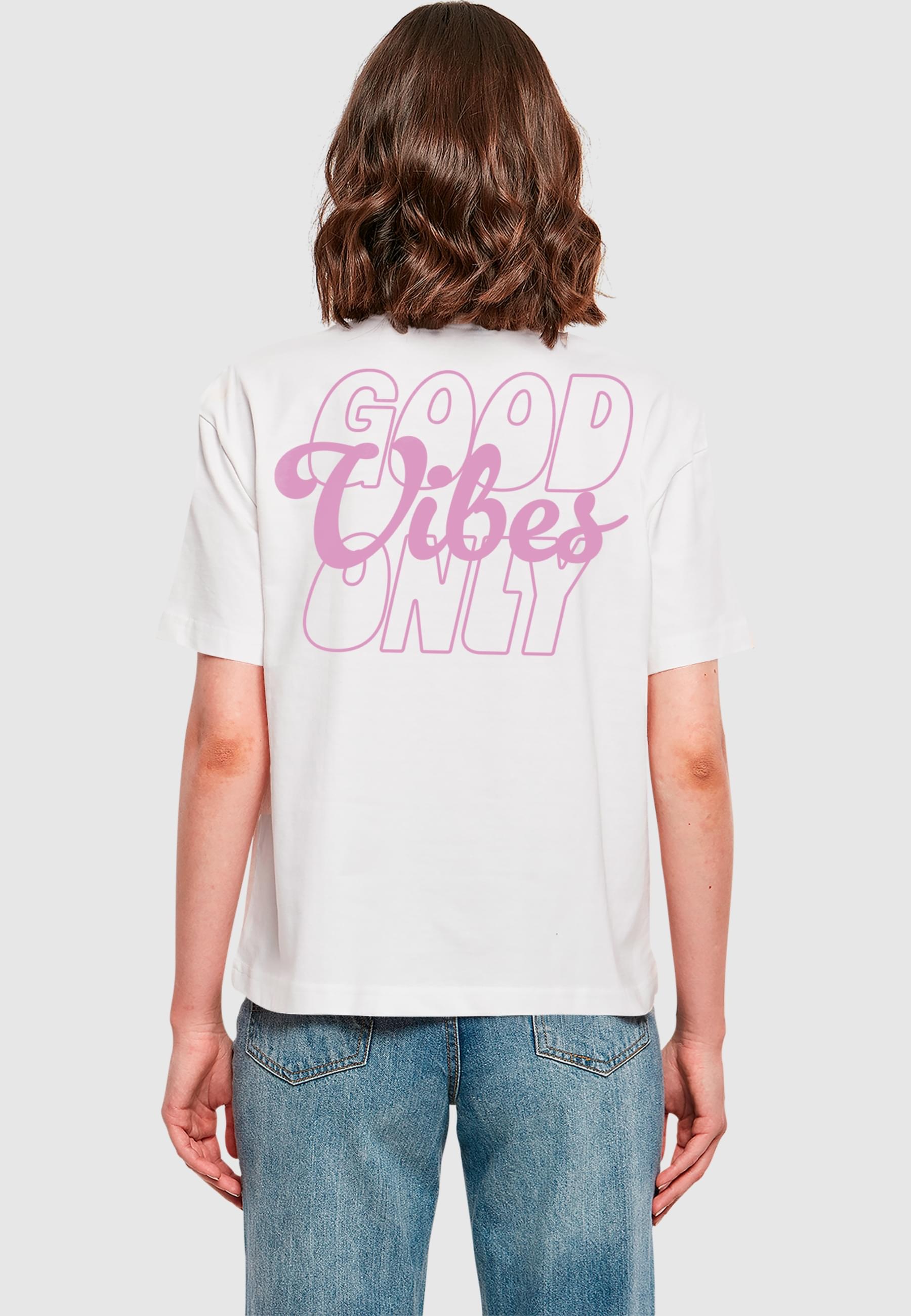 Miss Tee T-Shirt »Miss Tee Good Vibes Wording Tee« 1 Stk.