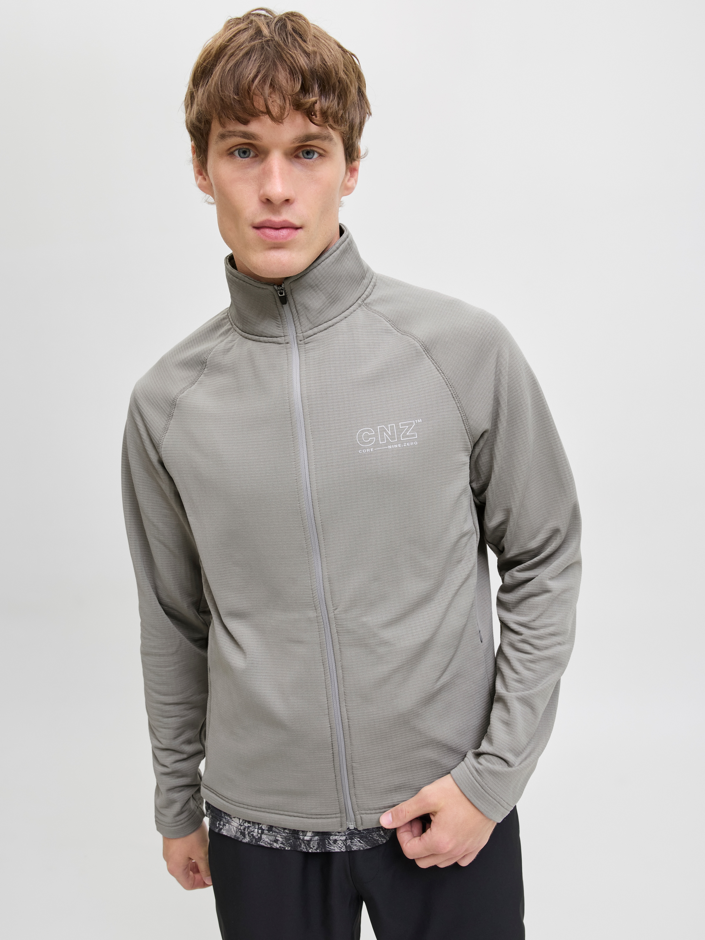 Jack & Jones Sweatjacke "JCOCNZ STRUCTURE FULL ZIP SN" günstig online kaufen