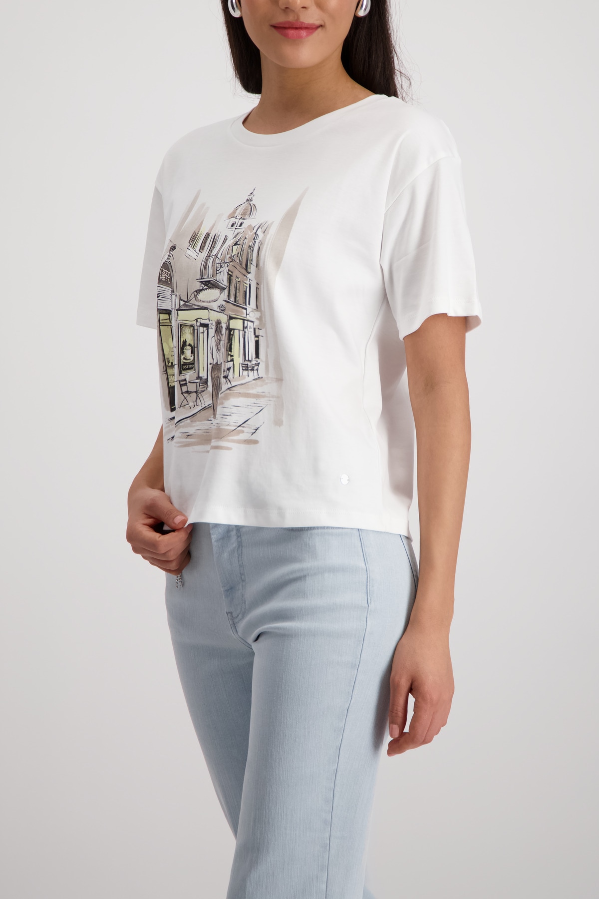 Monari T-Shirt »Shirt City« Regular fit mit Print