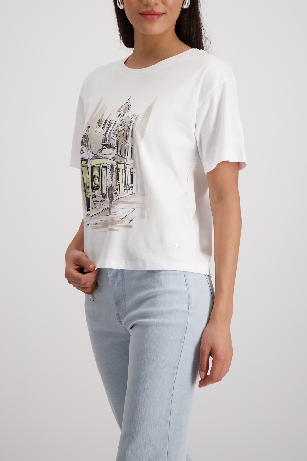 Monari T-Shirt "Shirt City" Regular fit mit Print günstig online kaufen