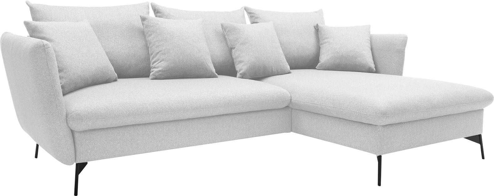 andas Ecksofa "LIVORNO,258 cm, L-Form,", Schlaffunktion u. Bettkasten (139/ günstig online kaufen