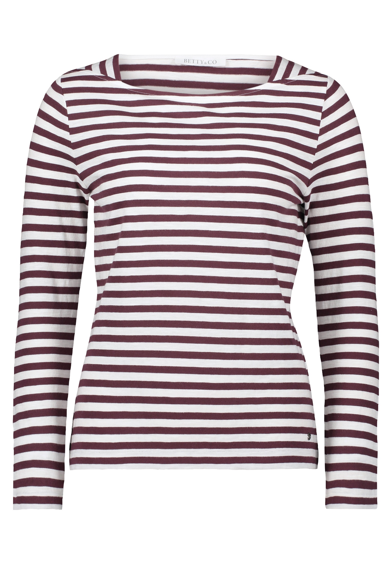 Betty&Co Kurzarmshirt "Damen Ringelshirt mit U-Boot-Ausschnitt" 1 Stk. tlg. günstig online kaufen