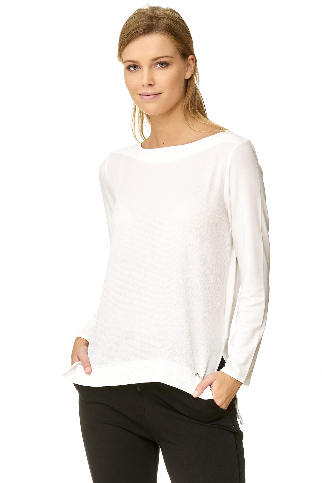 Decay Klassische Bluse, mit Seitenschlitz 3596410