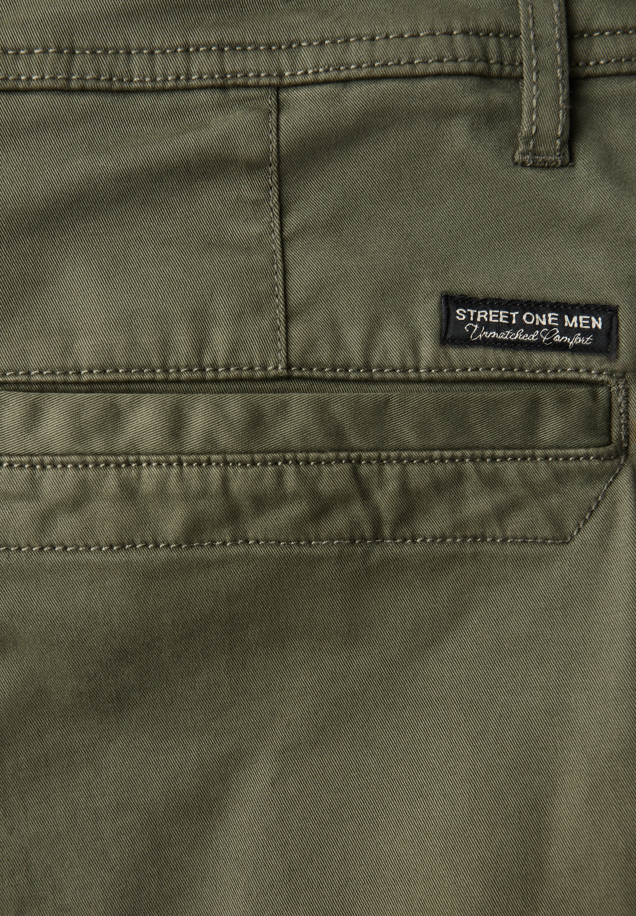 STREET ONE MEN Chinohose, aus Baumwolle mit Stretchanteil
