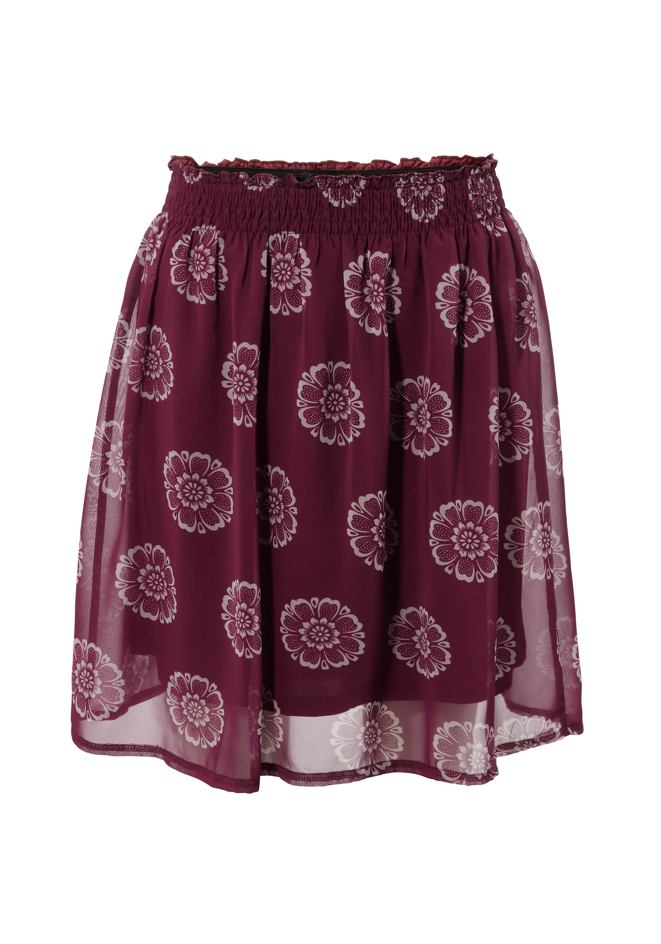Aniston CASUAL Minirock, mit extravaganten Blütendruck