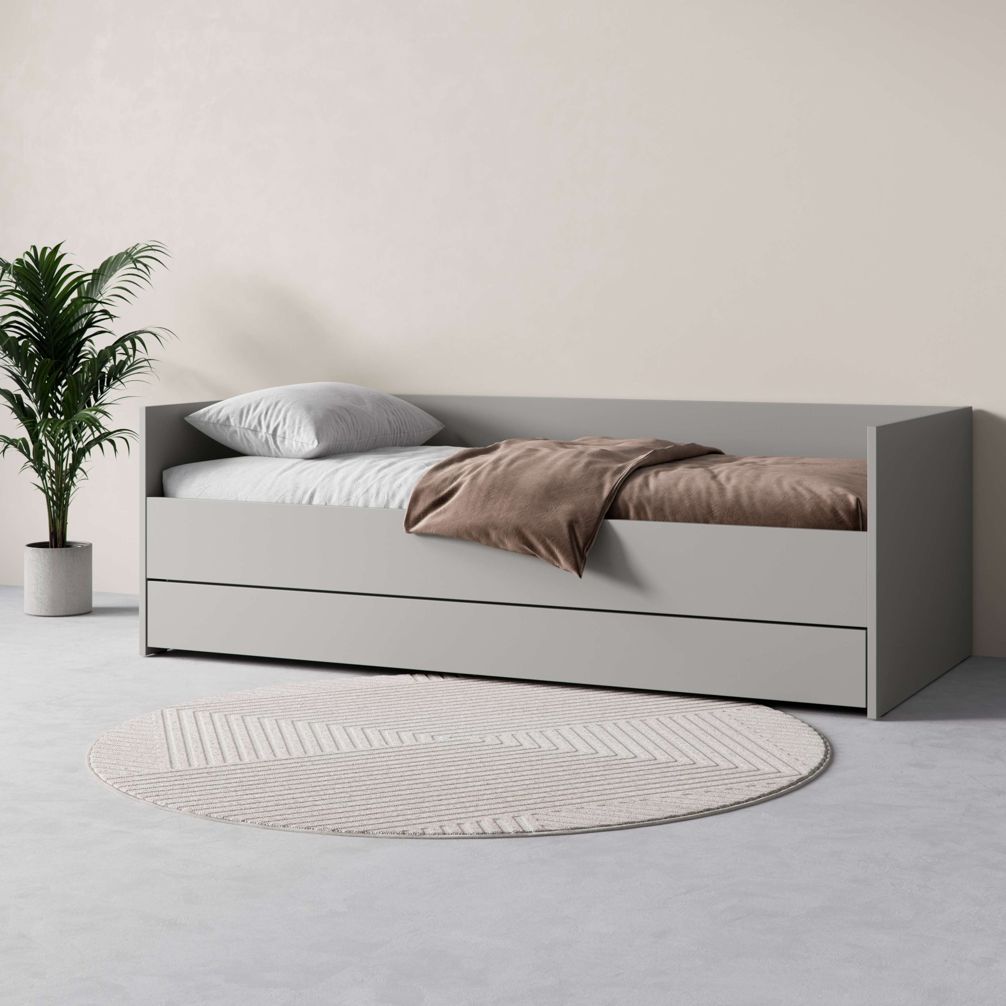 VOX Bett "SIMPLE Bettgestell mit Bettkasten und Zusatzbett, B/T/H: 95/205/6 günstig online kaufen