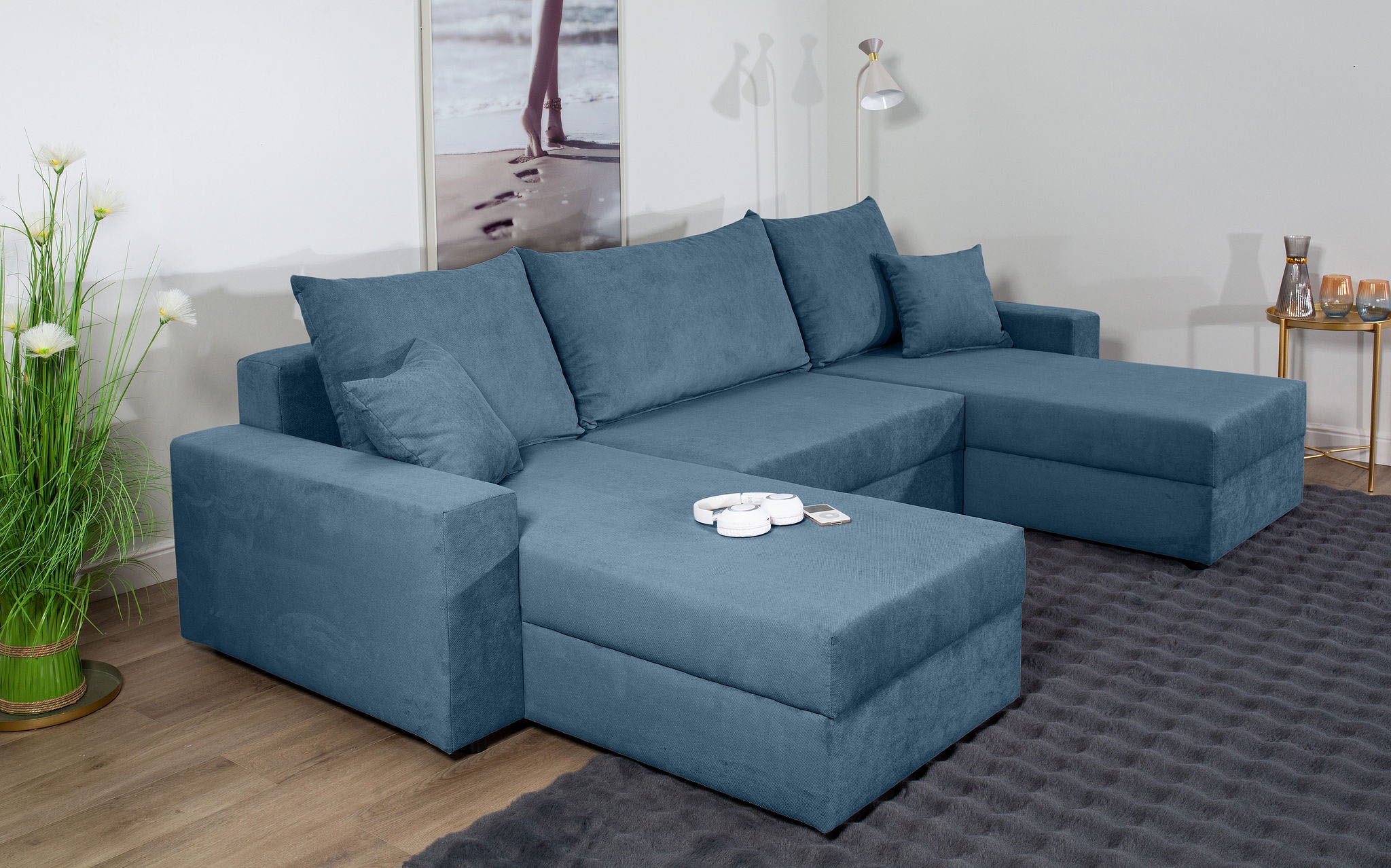 COLLECTION AB Wohnlandschaft "Pico U-Form, Breite 252, mit Schlaffunktion, günstig online kaufen