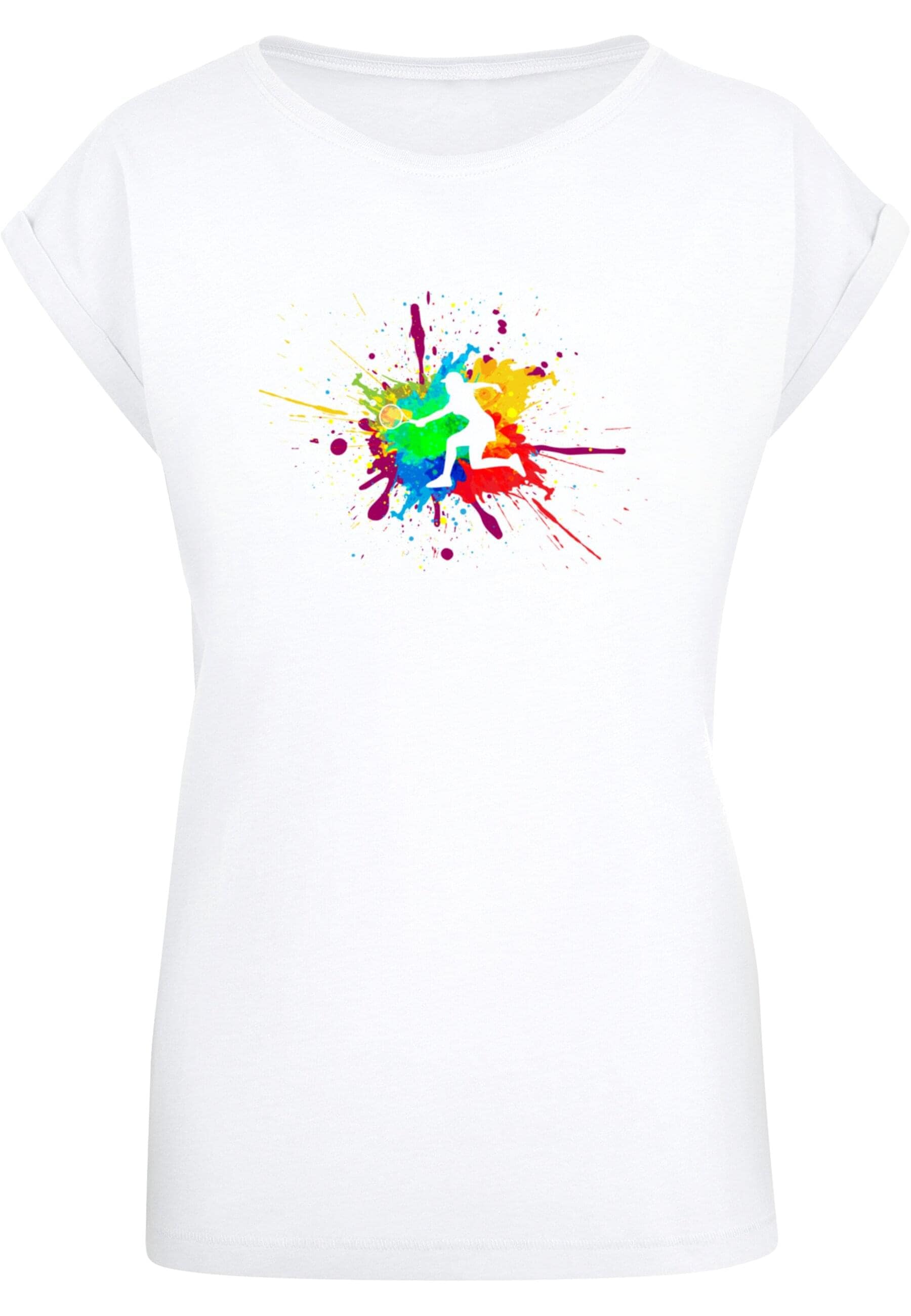 Merchcode T-Shirt "Merchcode Damen Ladies Color Splash Player Extended Shou günstig online kaufen